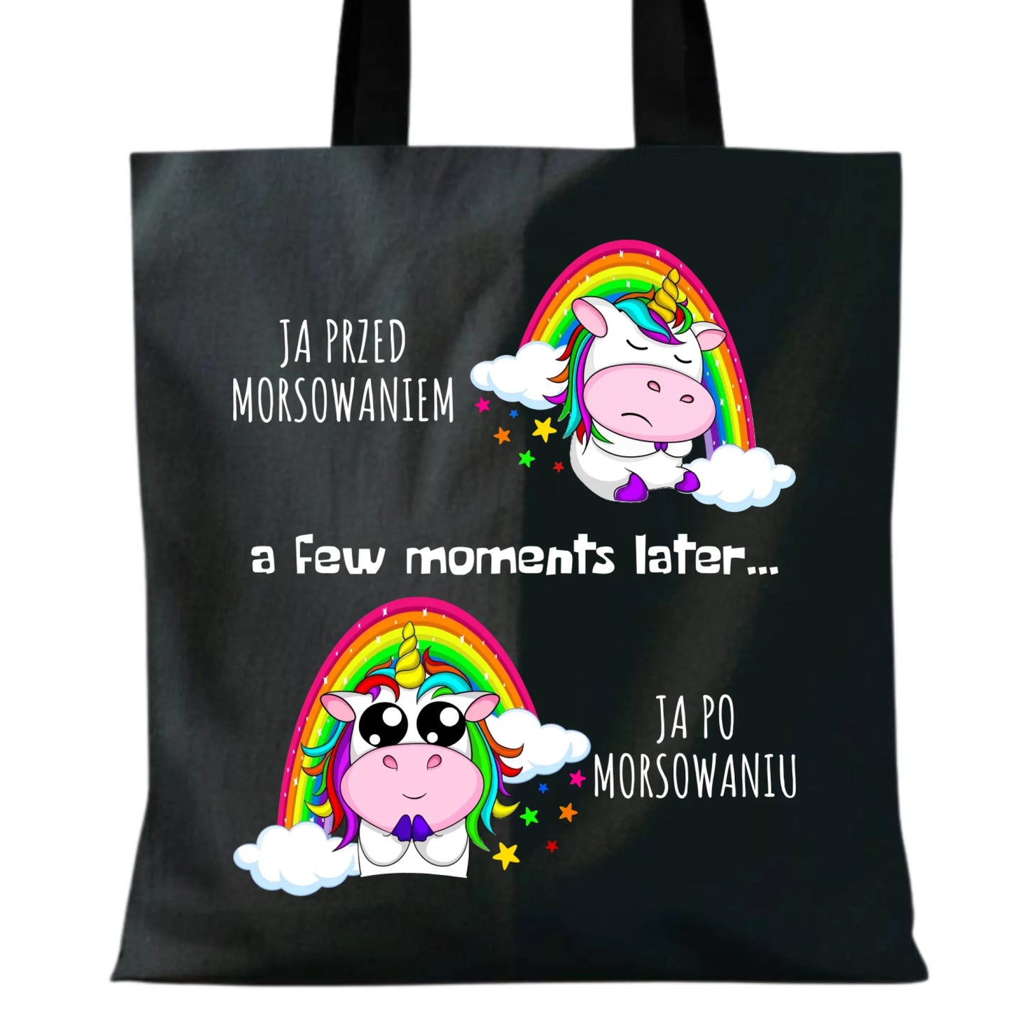 Torba - prezent dla morsa - Jednorożec - Ja po morsowaniu HM11 - StoryCups.pl