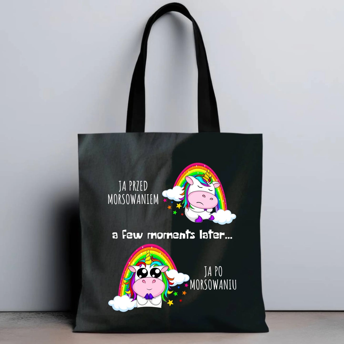 Torba - prezent dla morsa - Jednorożec - Ja po morsowaniu HM11 - StoryCups.pl
