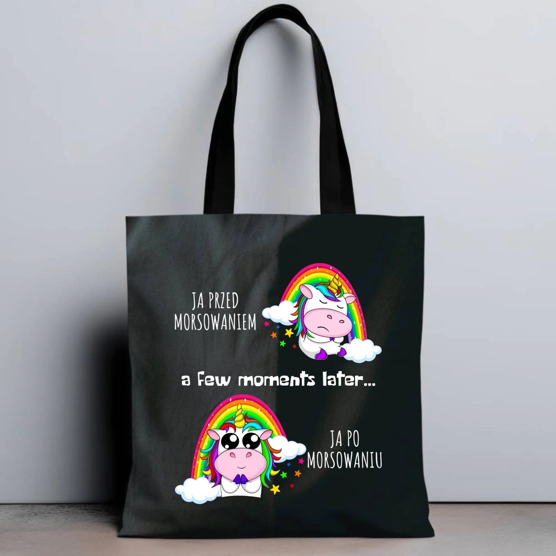 Torba - prezent dla morsa - Jednorożec - Ja po morsowaniu HM11 - StoryCups.pl