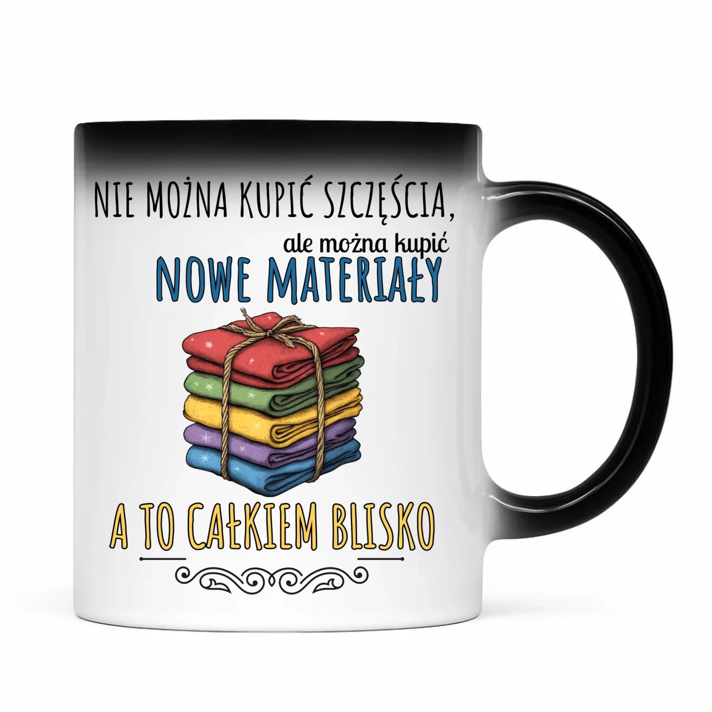 Kubek magiczny szyciowy dla krawcowej - Nie można kupić szczęścia HS03 - StoryCups.pl