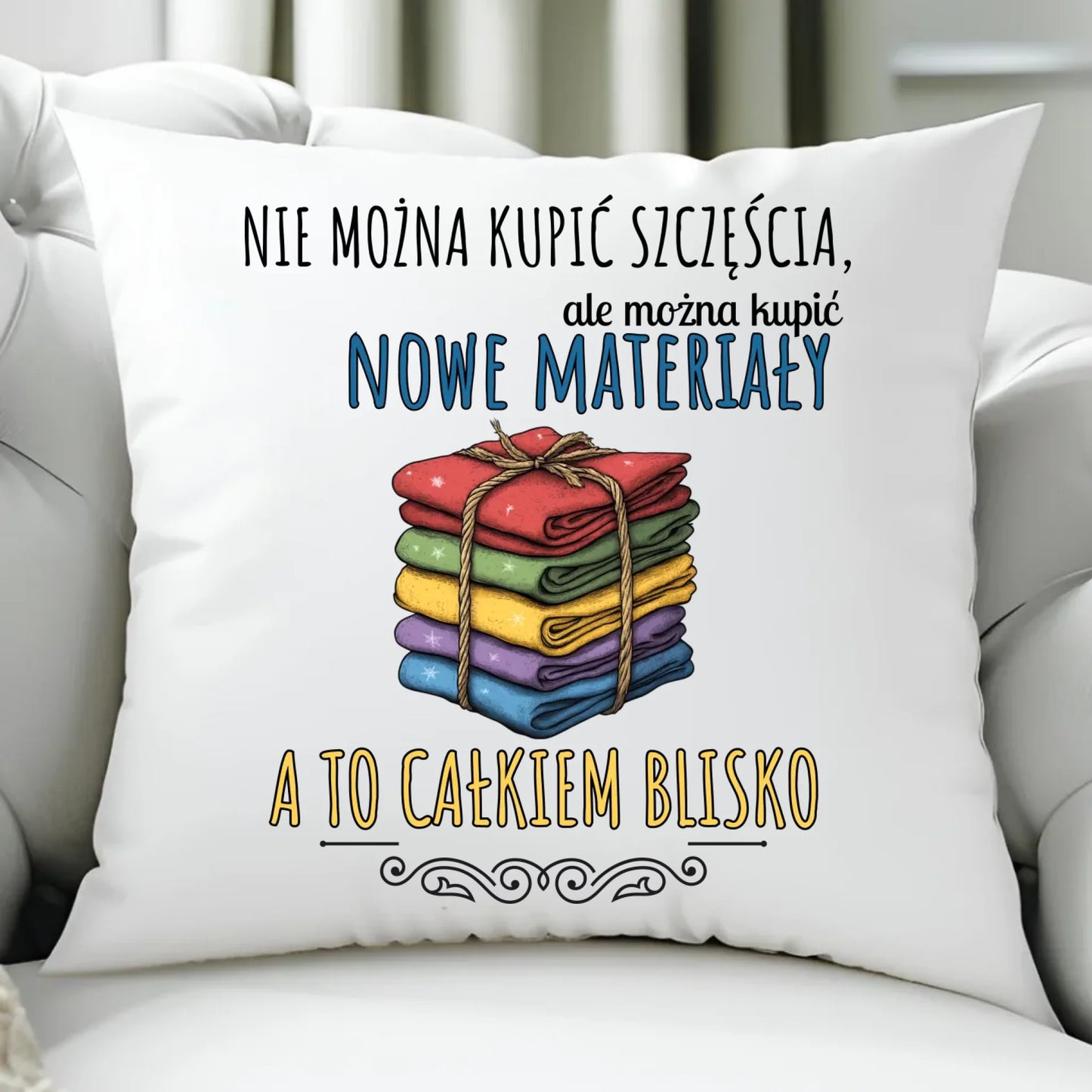 Poduszka szyciowa dla krawcowej - Nie można kupić szczęścia HS03 - StoryCups.pl