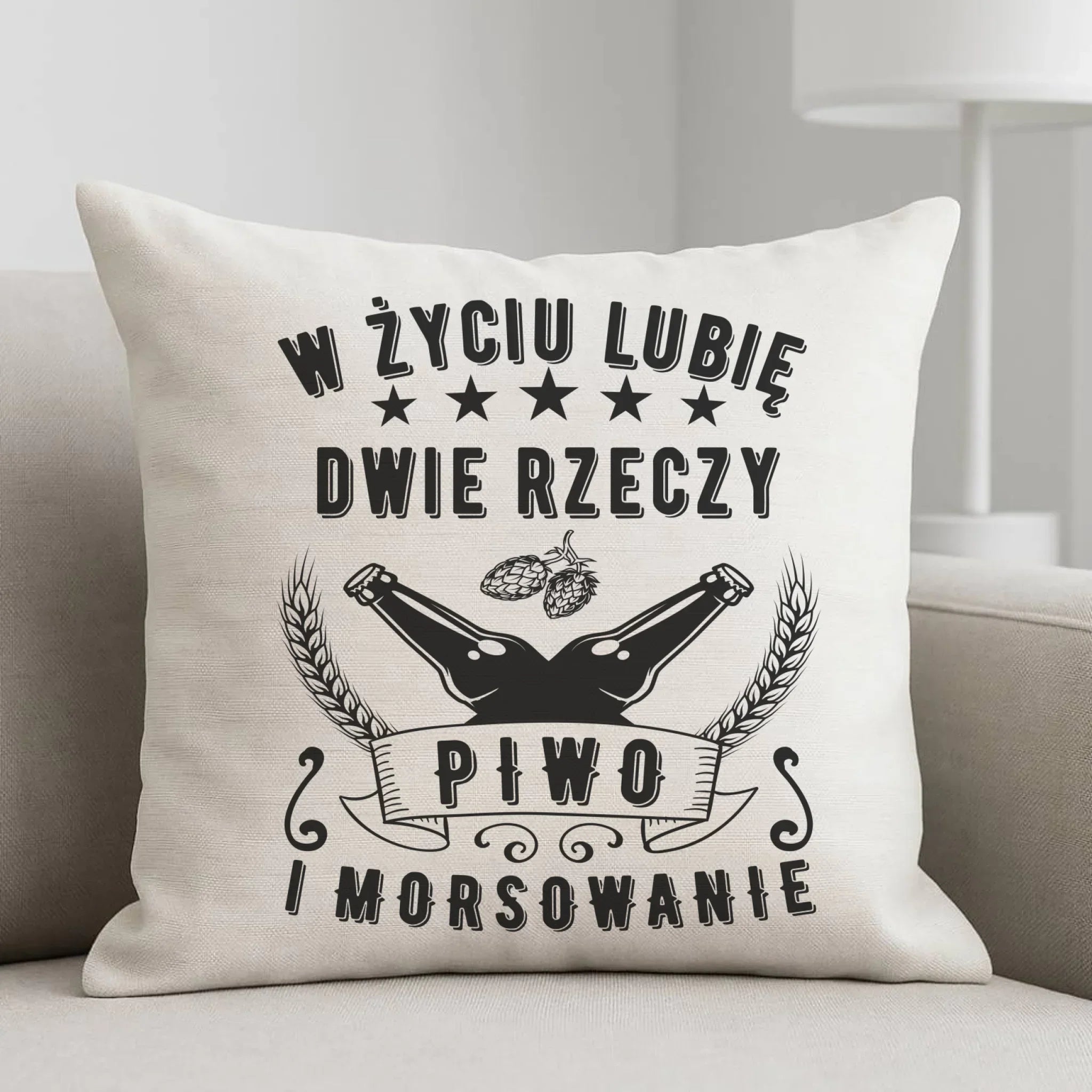 Poduszka - prezent dla morsa - Piwo i morsowanie - Mors HM09 - StoryCups.pl