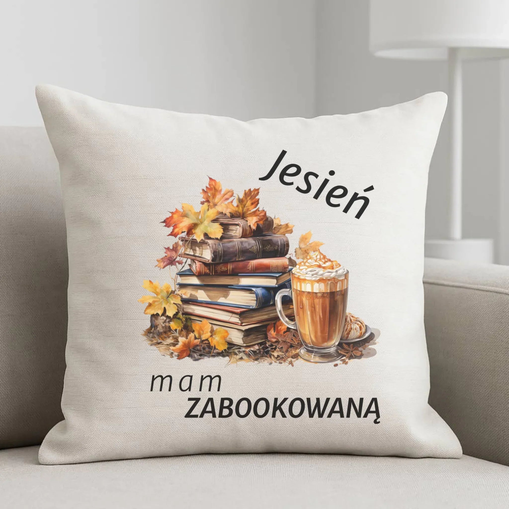 Poduszka jesienna - Jesień mam zabookowaną JS28 - StoryCups.pl