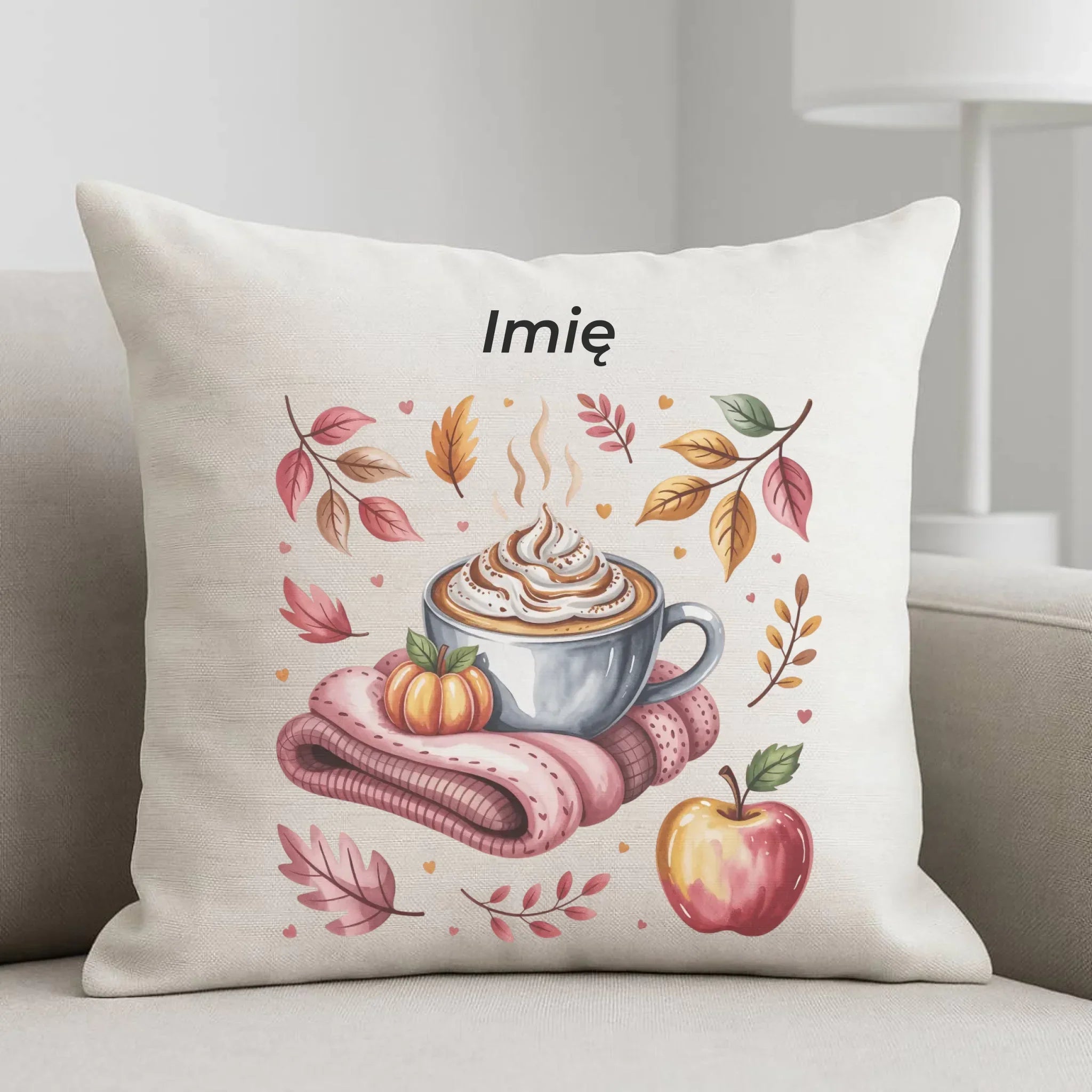 Poduszka jesienna - Przytulna jesień - personalizowana JS29 - StoryCups.pl