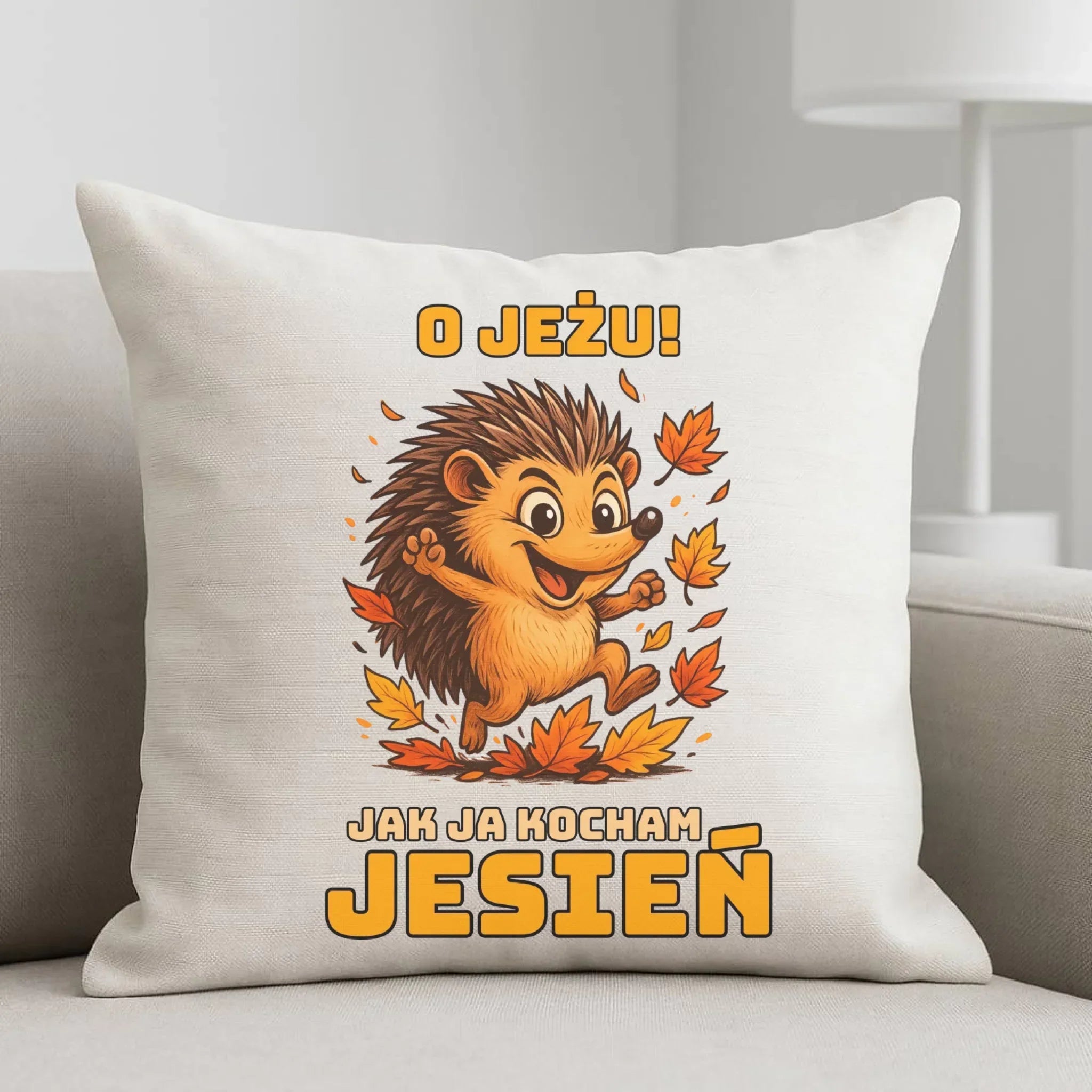 Poduszka jesienna - O JEŻU! Jak ja kocham jesień JS31 - StoryCups.pl