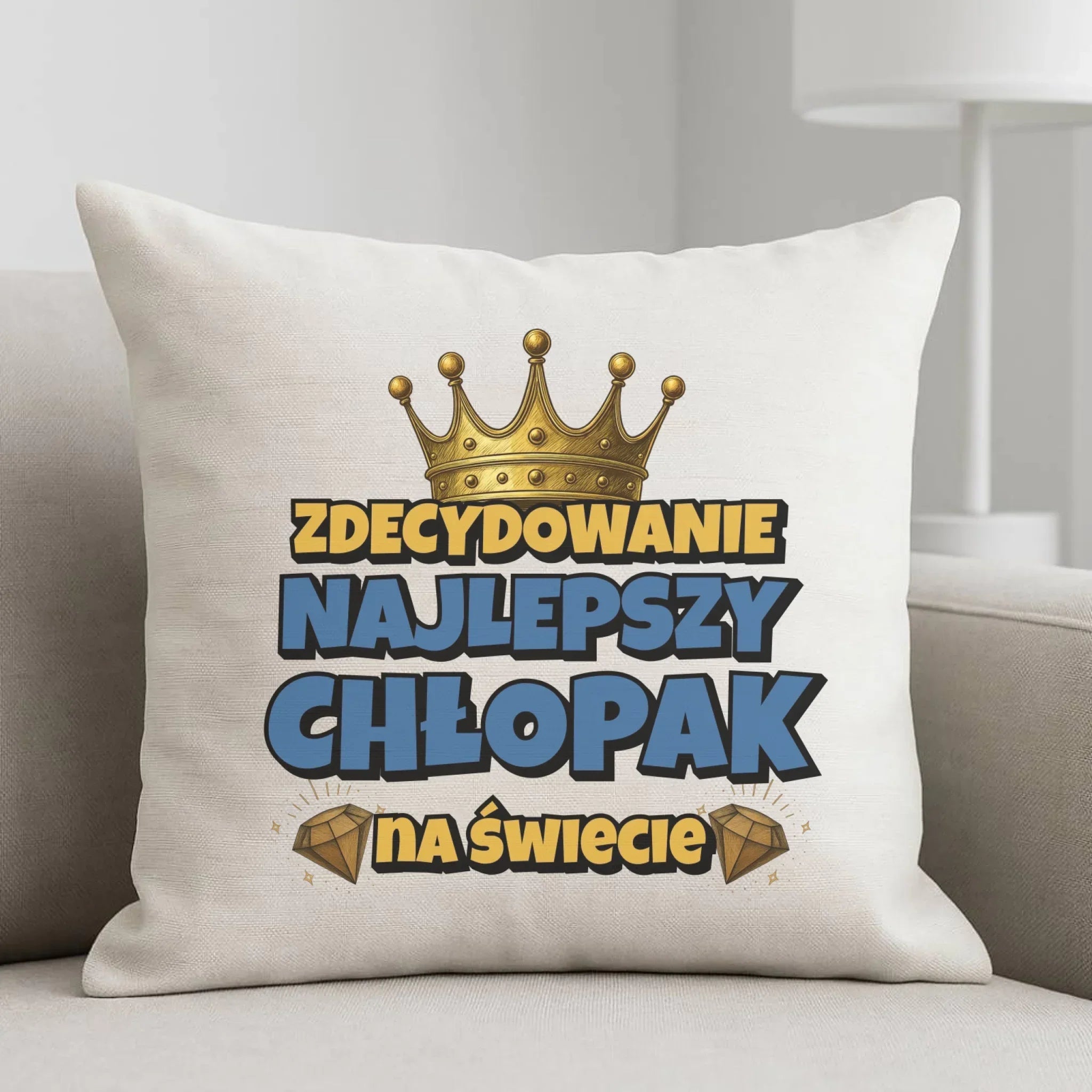 Poduszka - Prezent na Dzień Chłopaka - Najlepszy chłopak DCH21 - StoryCups.pl