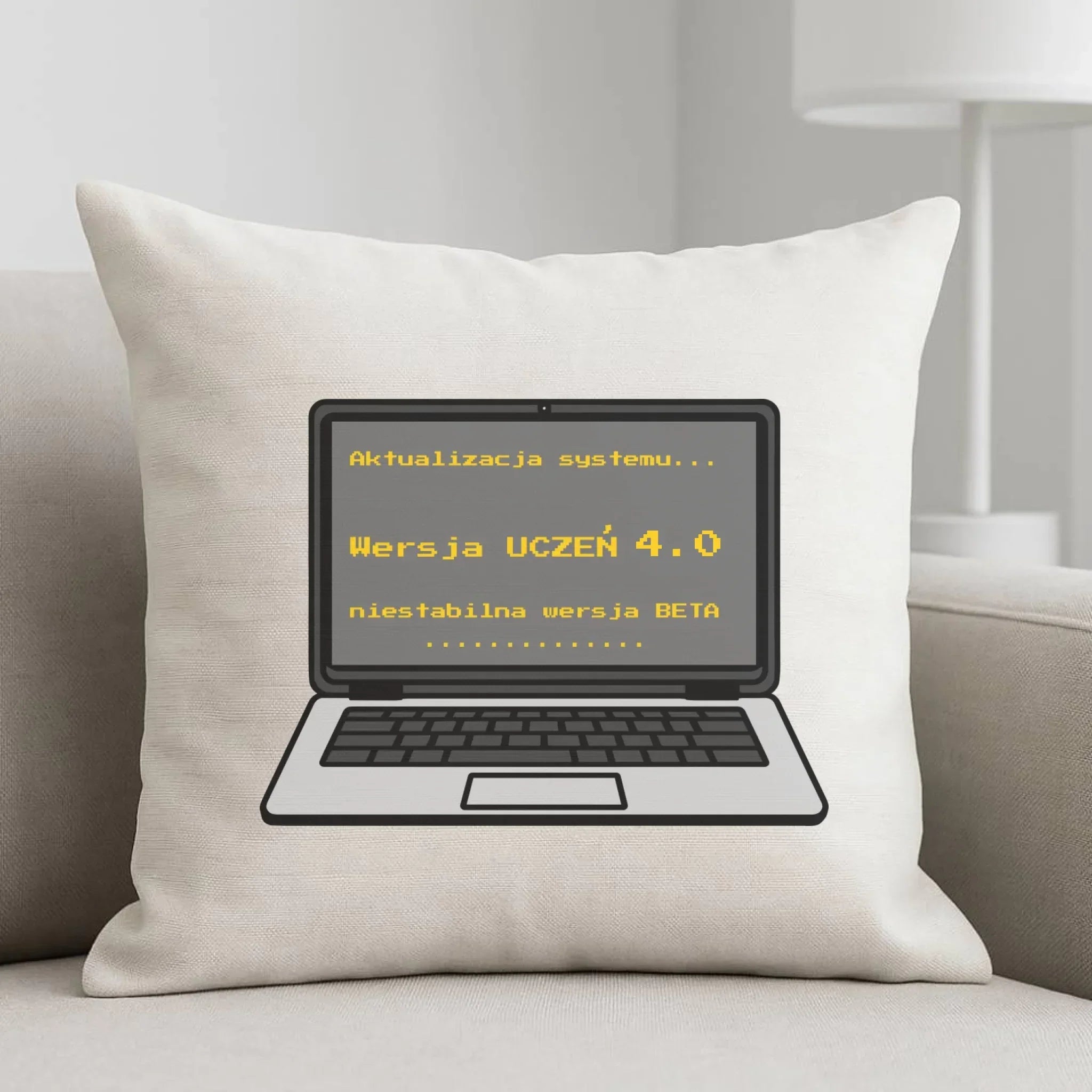 Poduszka dla ucznia - Aktualizacja systemu - powrót do szkoły - personalizowana SZ16 - StoryCups.pl