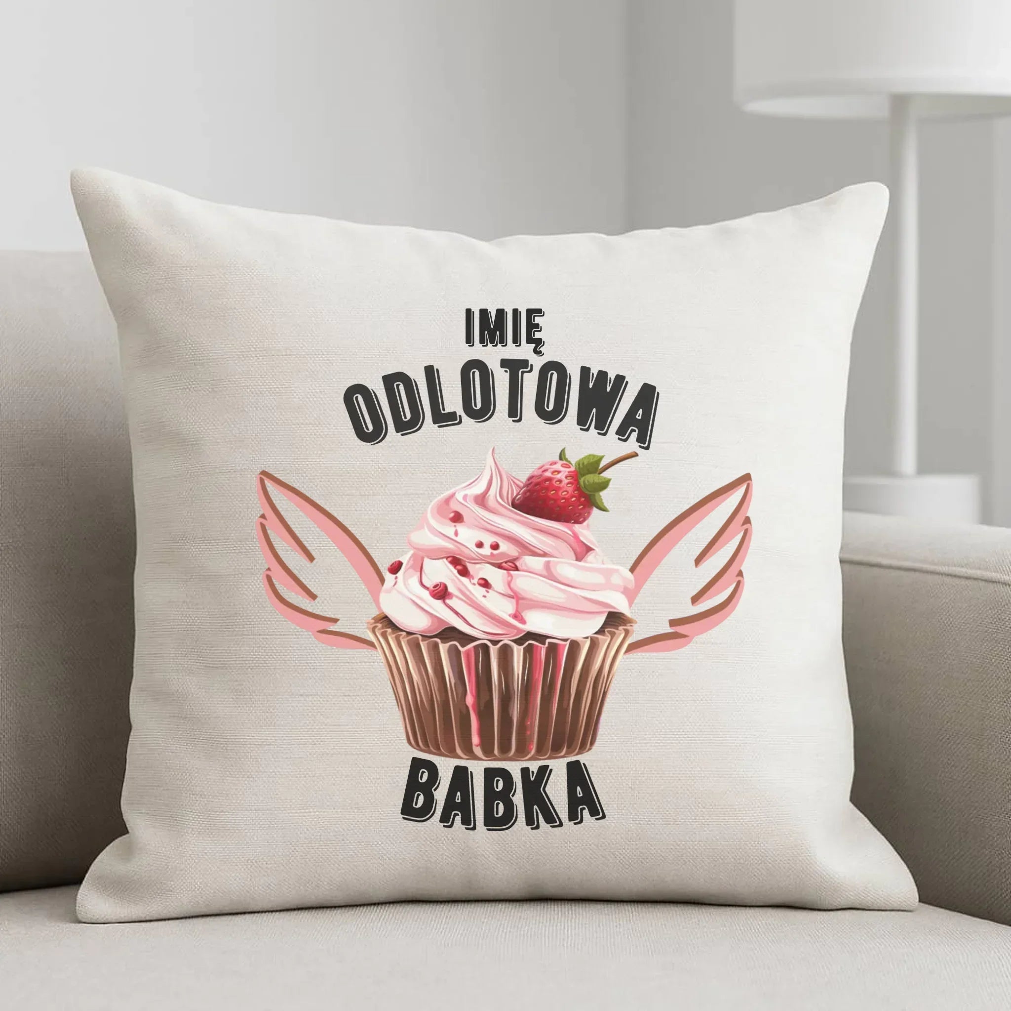 Poduszka - Odlotowa babka - personalizowana DZ06 - StoryCups.pl