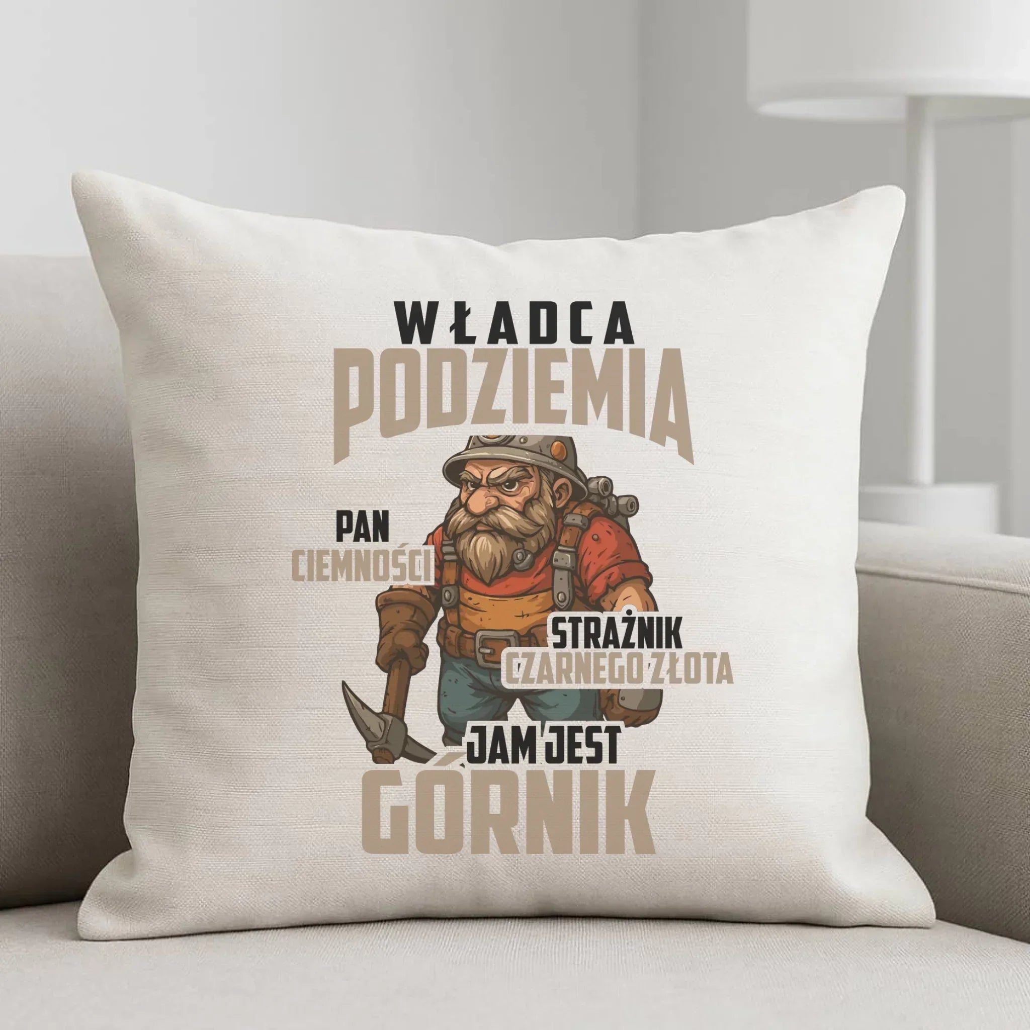 Poduszka - prezent dla górnika - Władca podziemia Górnik G20 - StoryCups.pl