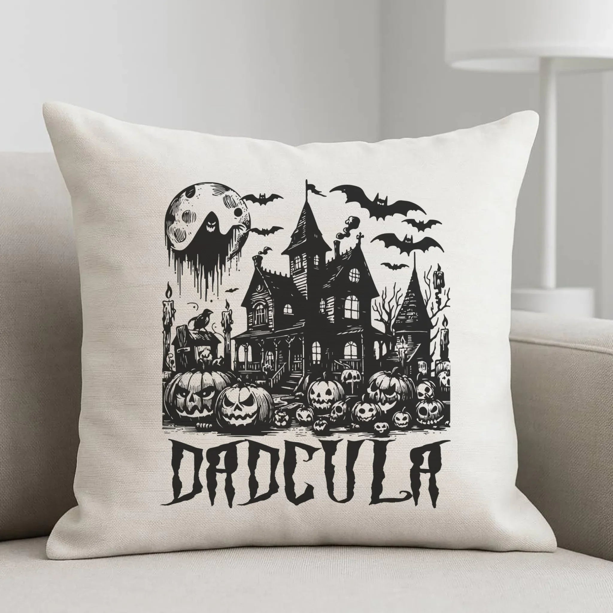 Poduszka halloweenowa dla taty - Upiorny dom - Dadcula HL19 - StoryCups.pl