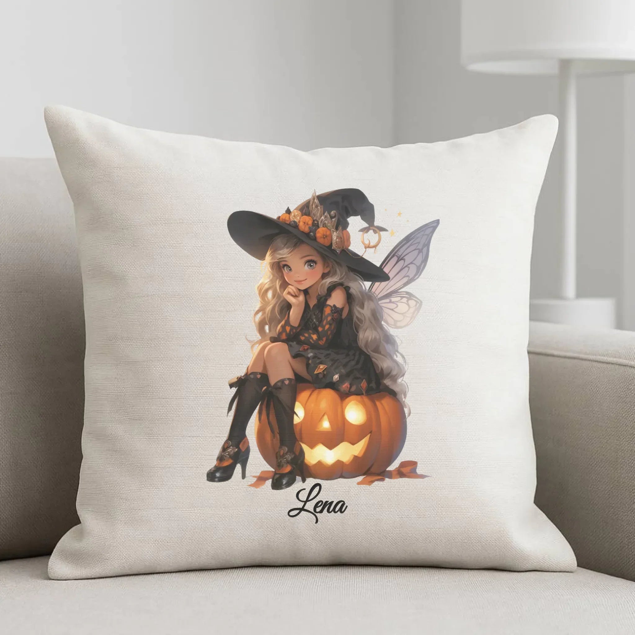 Poduszka na Halloween - Wróżka - wybierz postać - personalizowana HL02 - StoryCups.pl