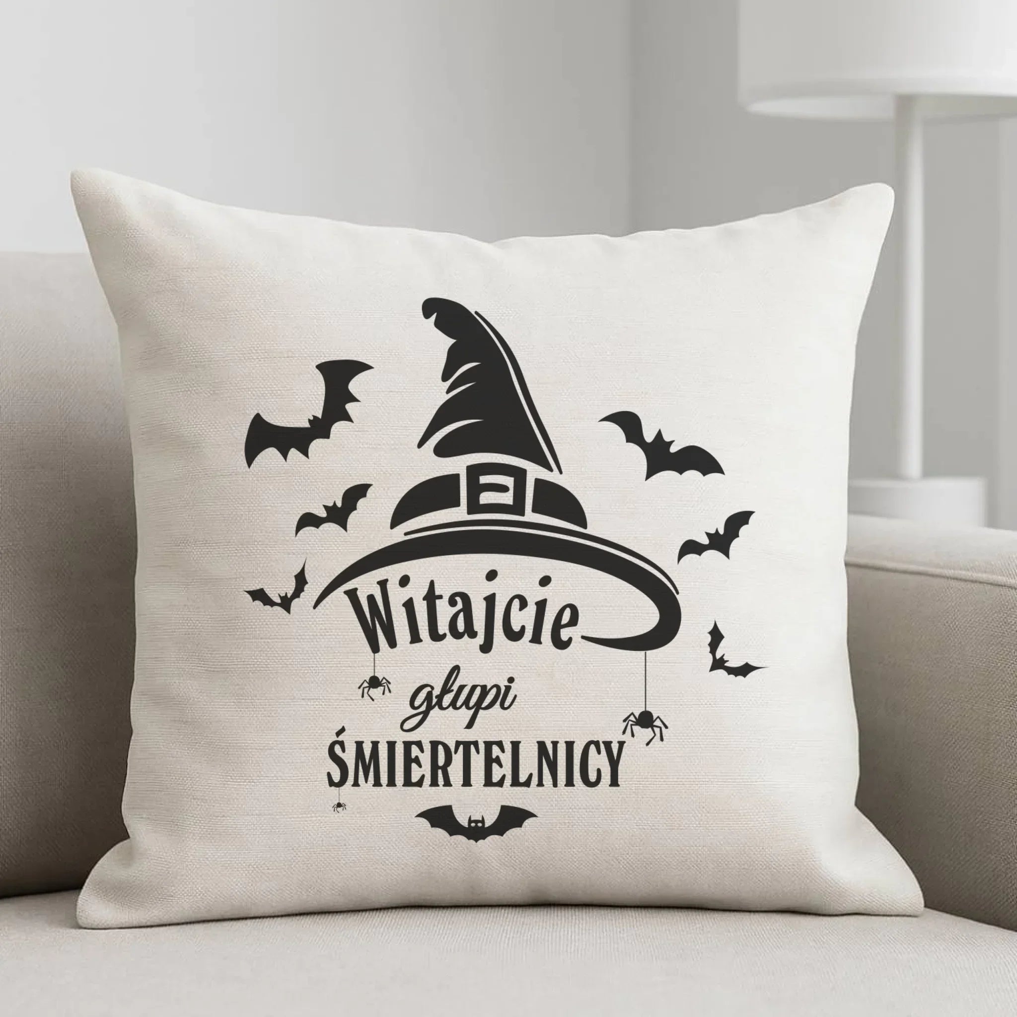 Poduszka na Halloween - Witajcie głupi śmiertelnicy HL23 - StoryCups.pl