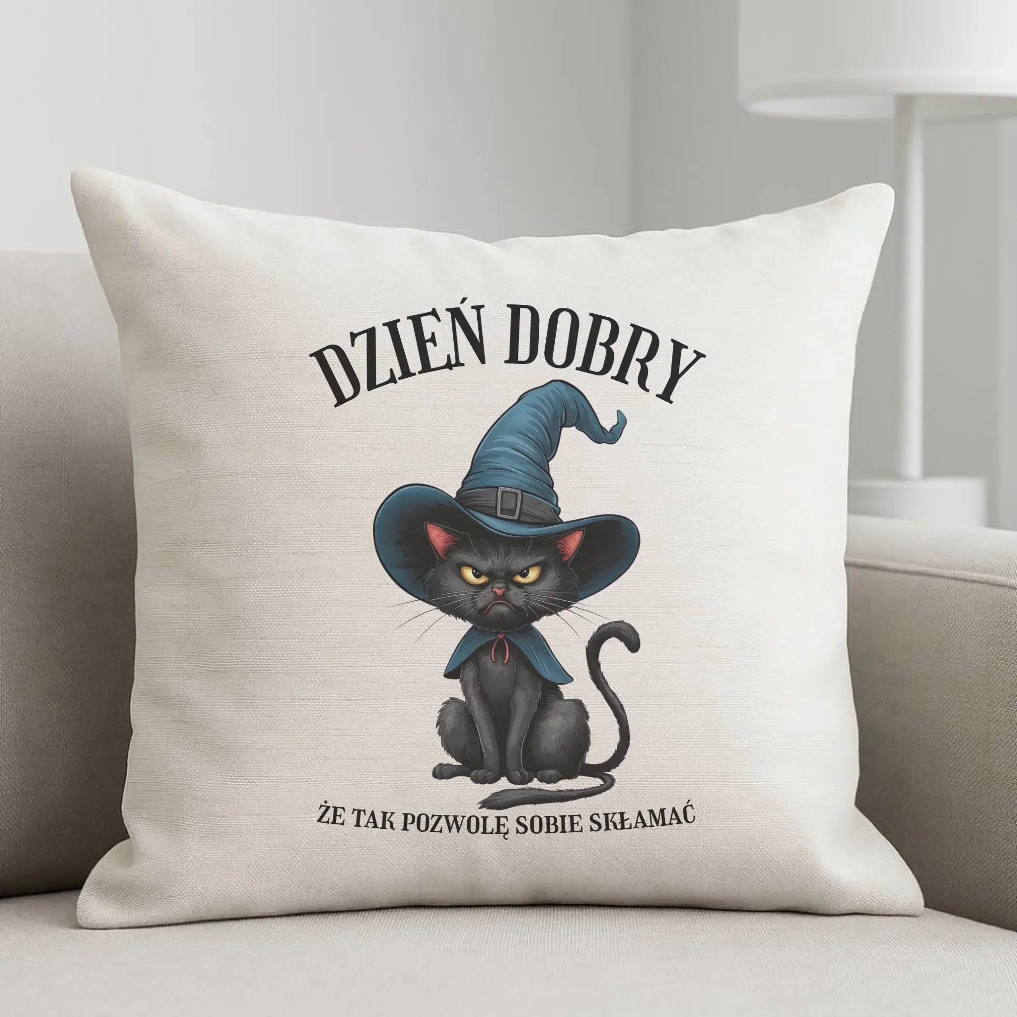 Kubek halloweenowy - Dzień dobry, że tak pozwolę sobie skłamać HL27 - StoryCups.pl