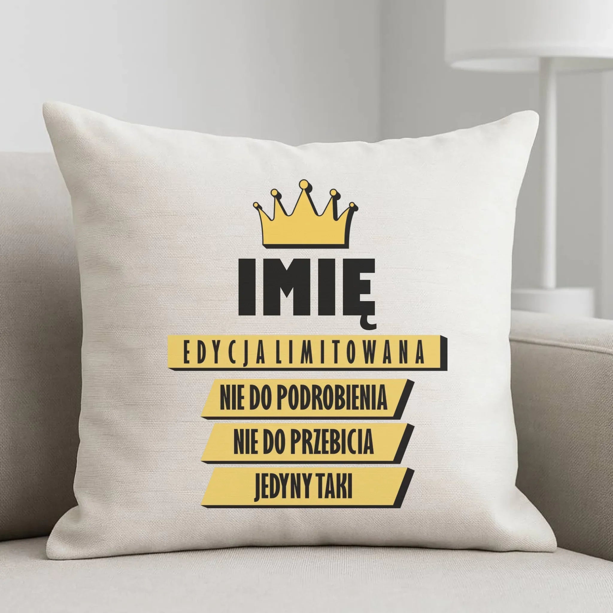 Poduszka - Edycja Limitowana prezent dla niego - personalizowana DCH03 - StoryCups.pl