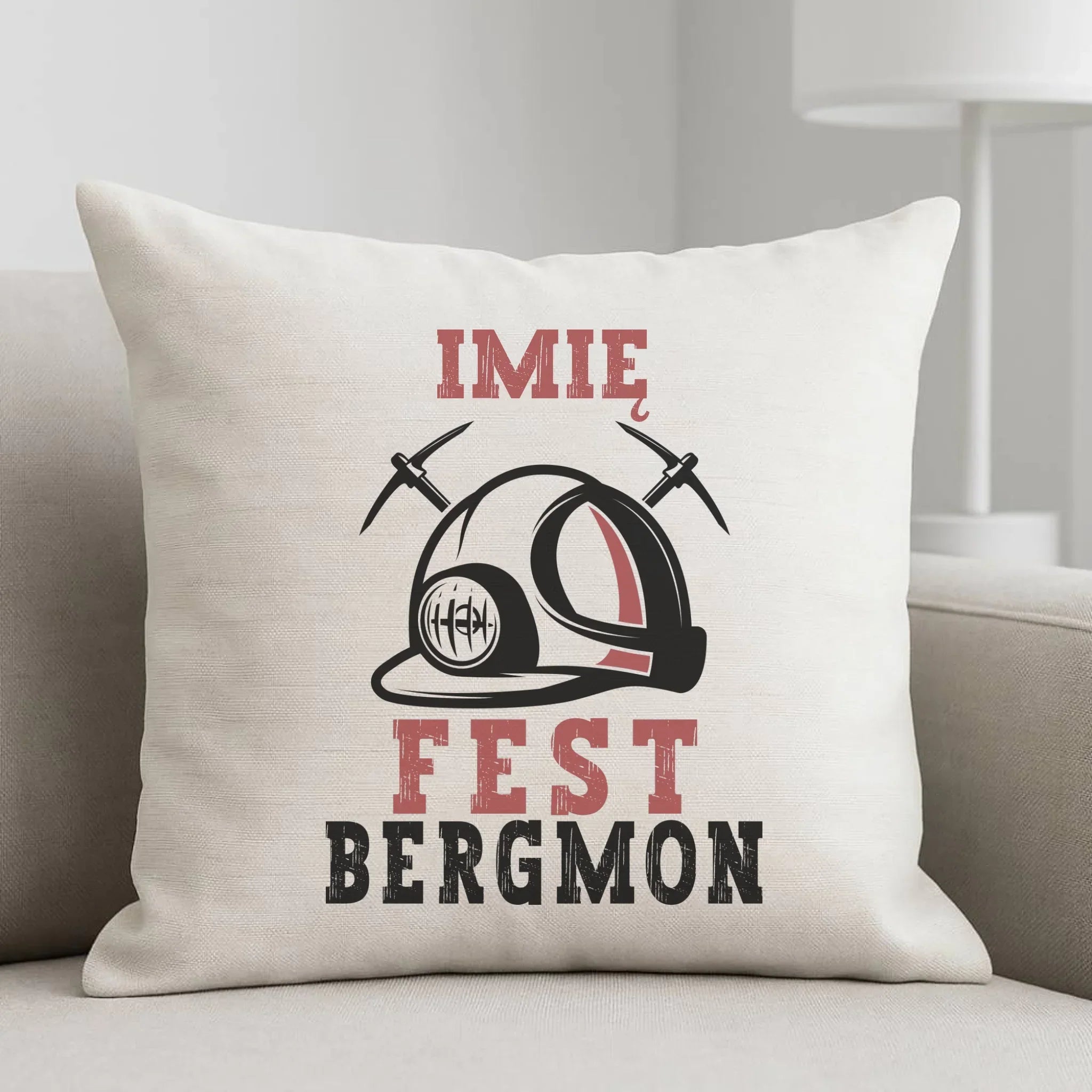 Poduszka - prezent dla górnika - Fest bergmon - personalizowana G07 - StoryCups.pl