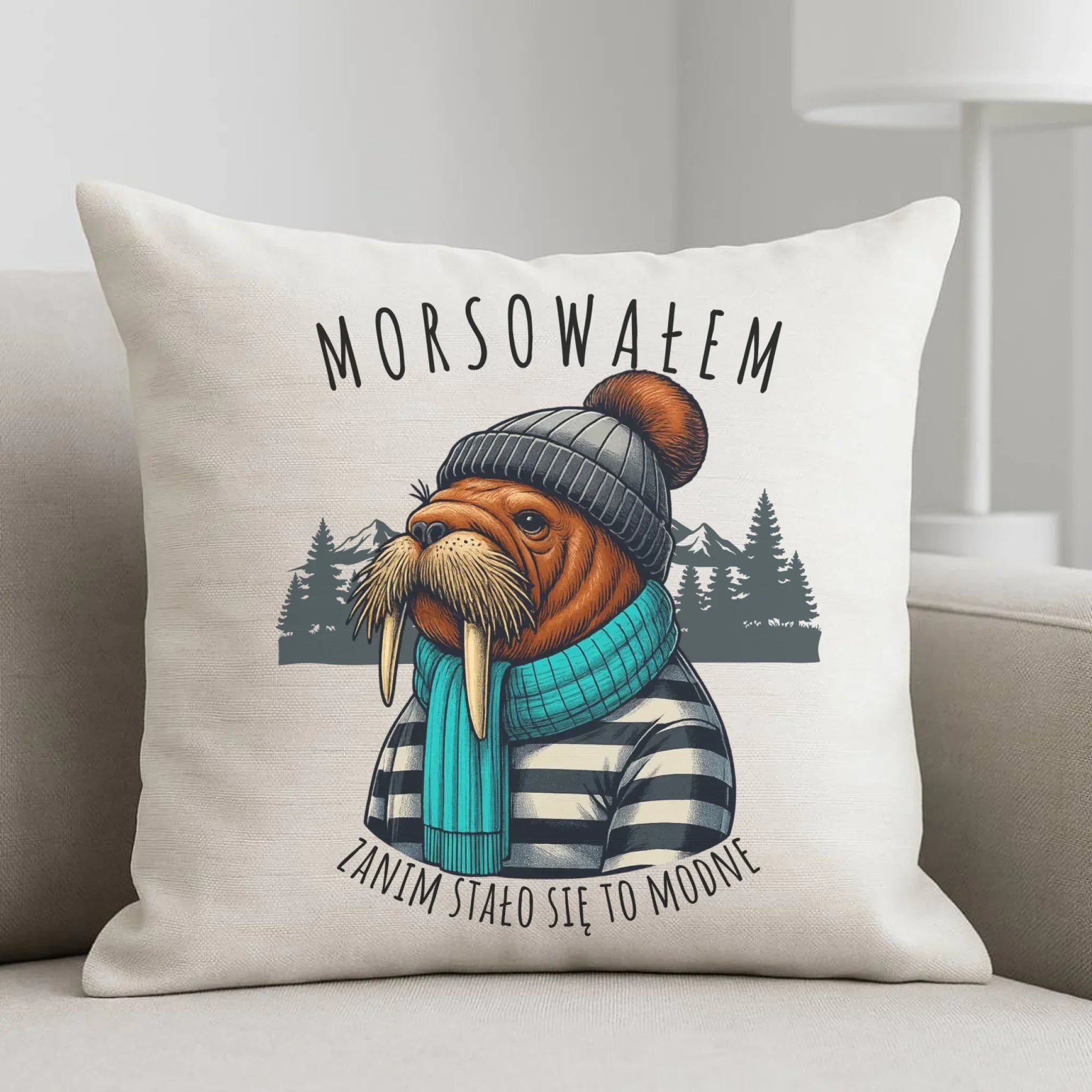 Poduszka - prezent dla morsa - Morsowałem zanim stało się to modne - Mors HM08 - StoryCups.pl