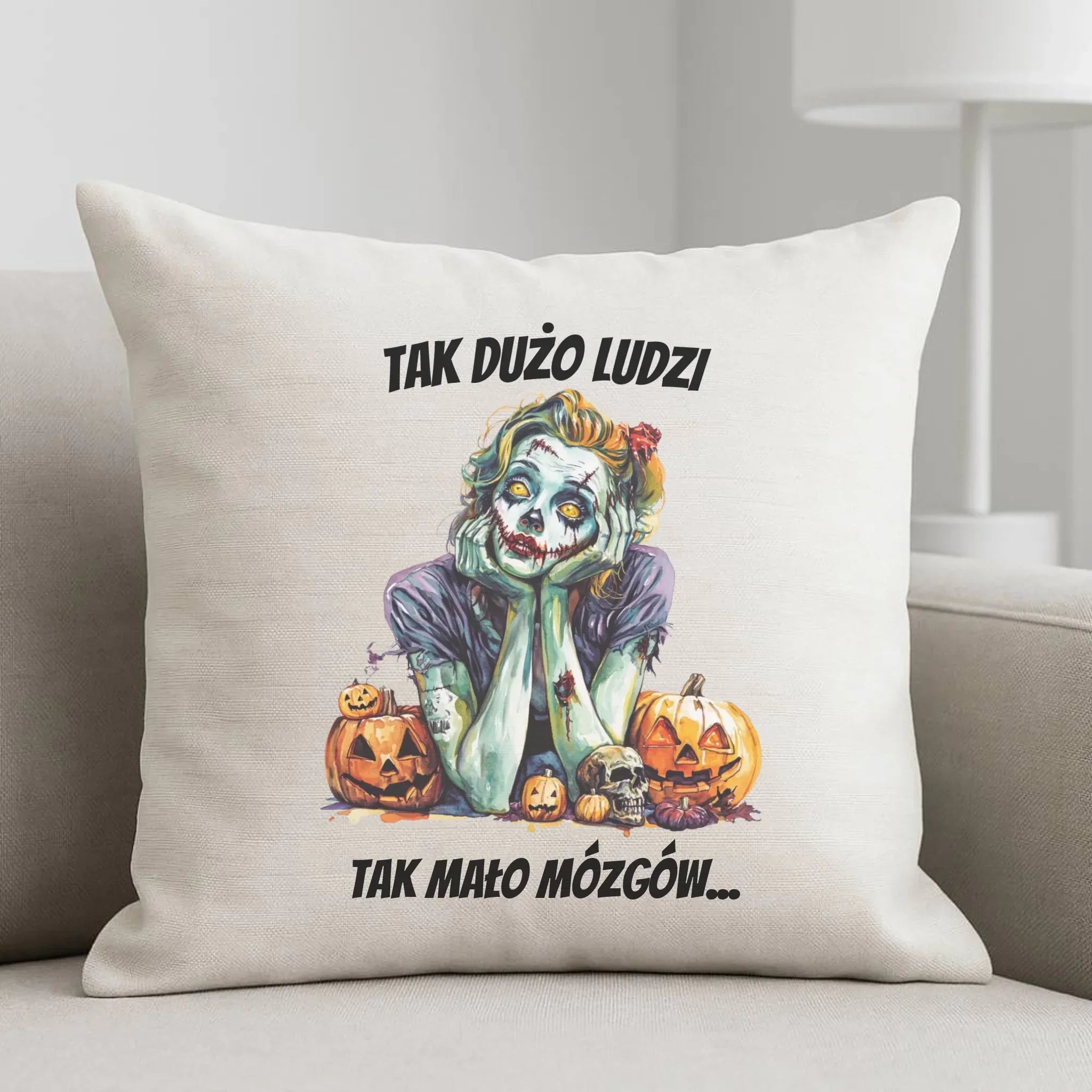 Poduszka na Halloween - Zombie - Tak mało mózgów HL31 - StoryCups.pl