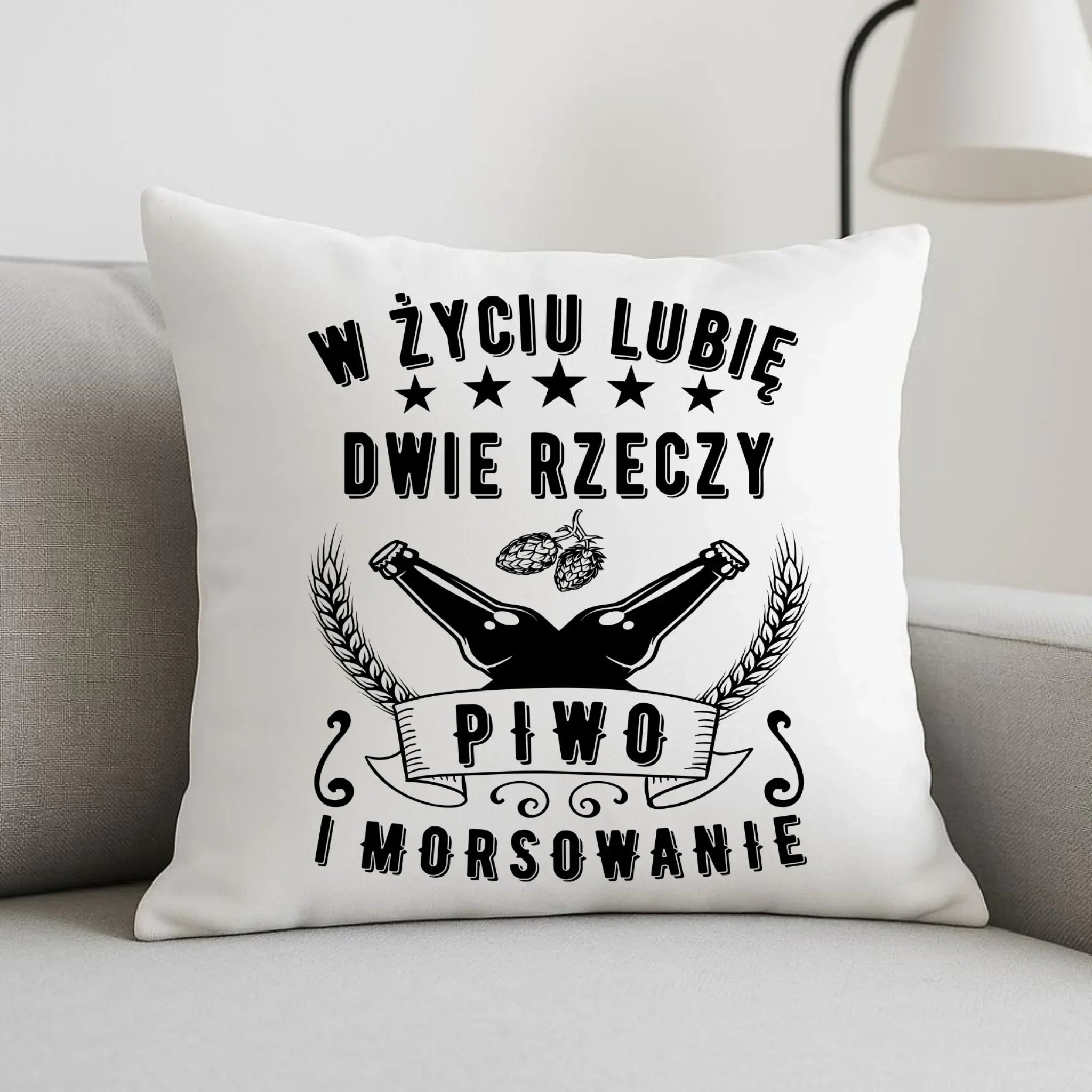 Poduszka - prezent dla morsa - Piwo i morsowanie - Mors HM09 - StoryCups.pl