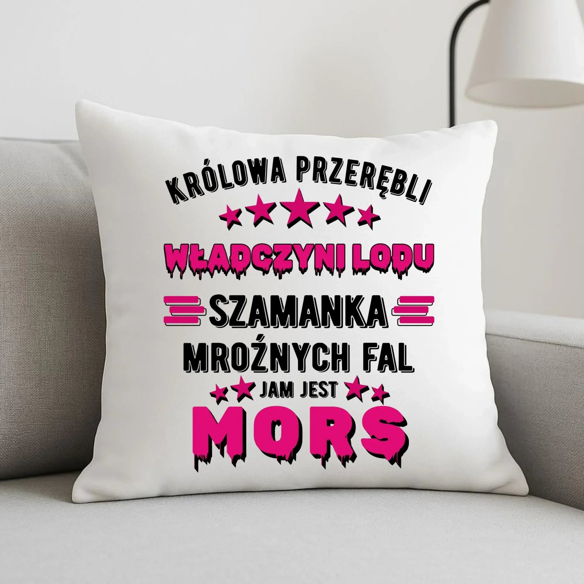 Poduszka - prezent dla morsa - Królowa przerębli Jam jest mors HM17 - StoryCups.pl