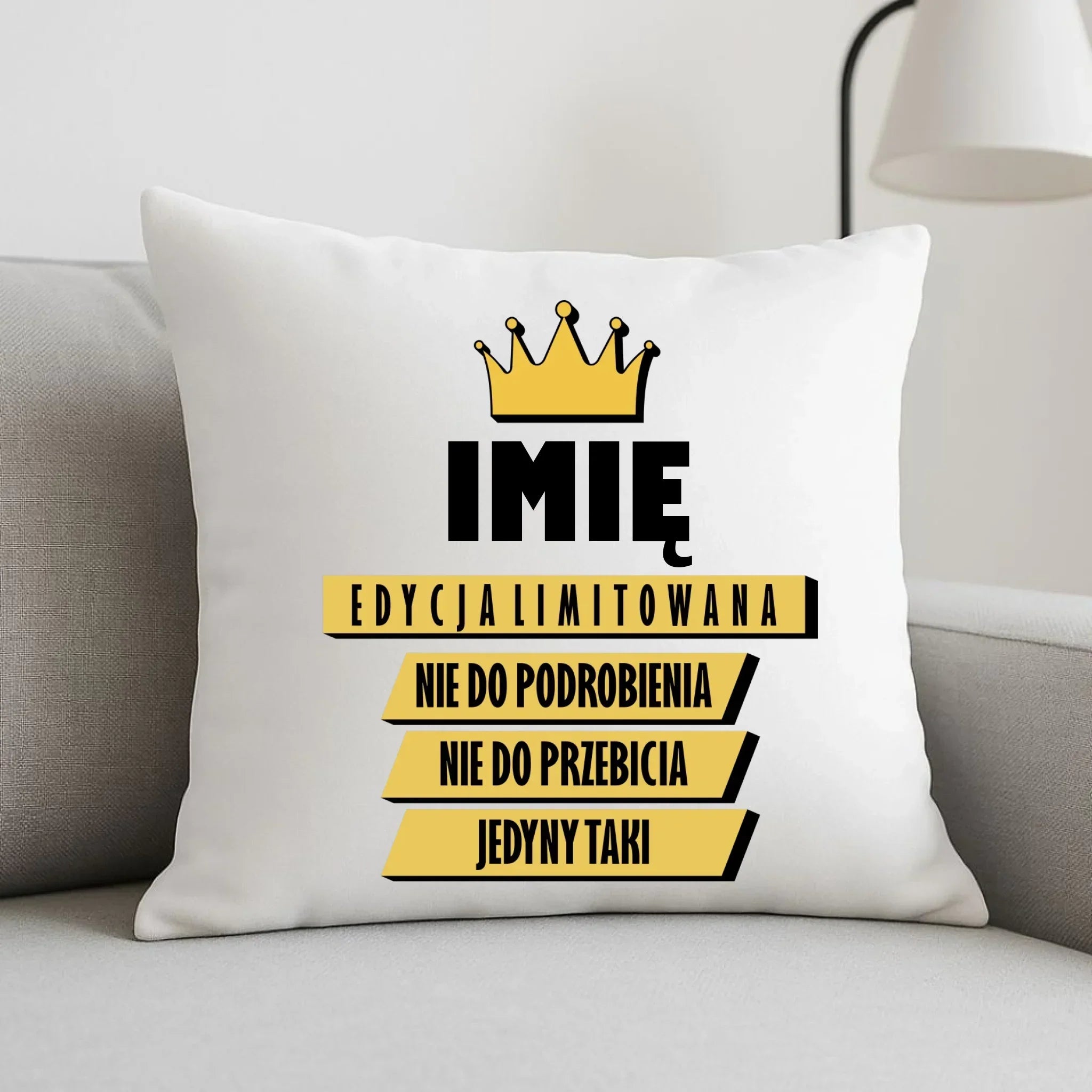 Poduszka - Edycja Limitowana prezent dla niego - personalizowana DCH03 - StoryCups.pl
