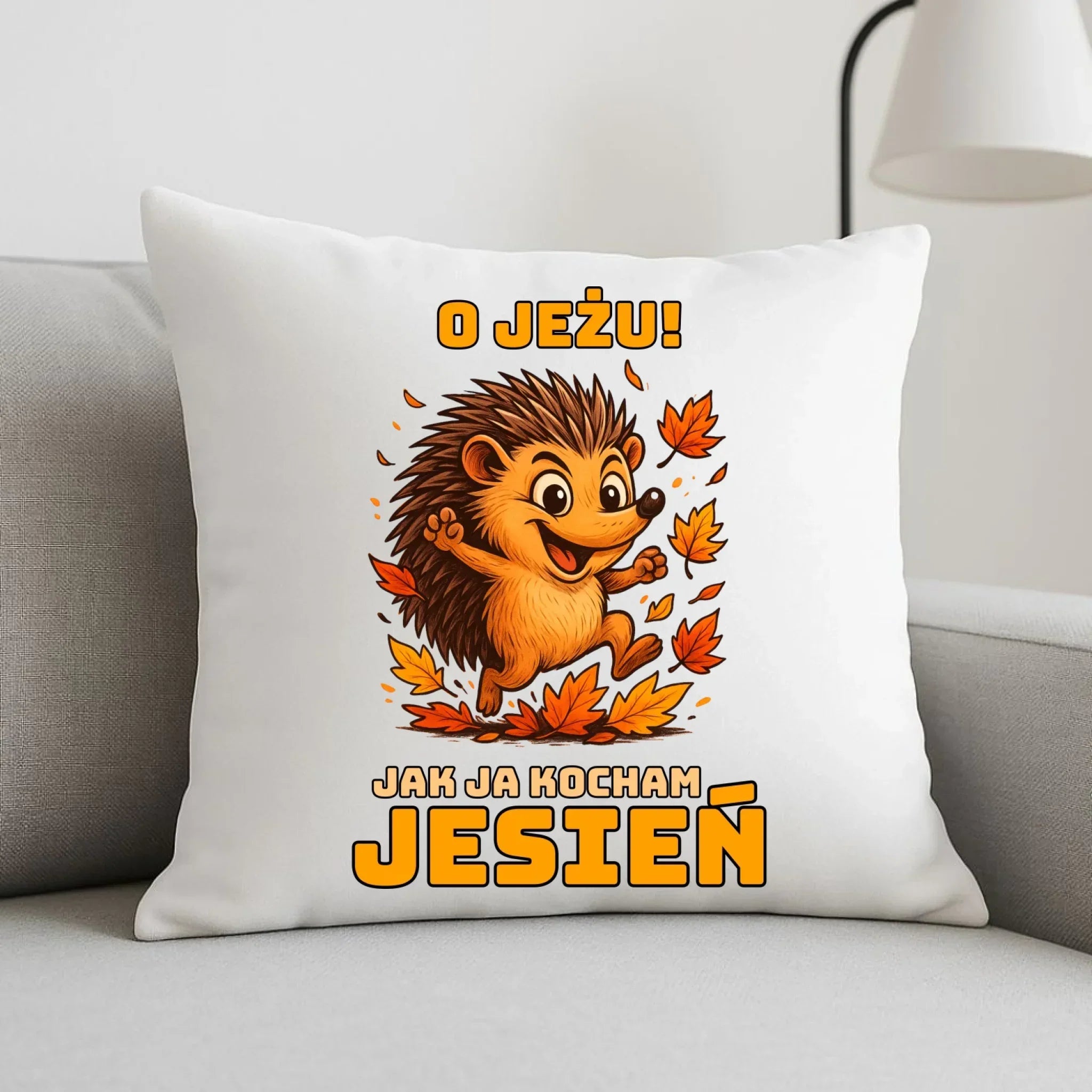 Poduszka jesienna - O JEŻU! Jak ja kocham jesień JS31 - StoryCups.pl