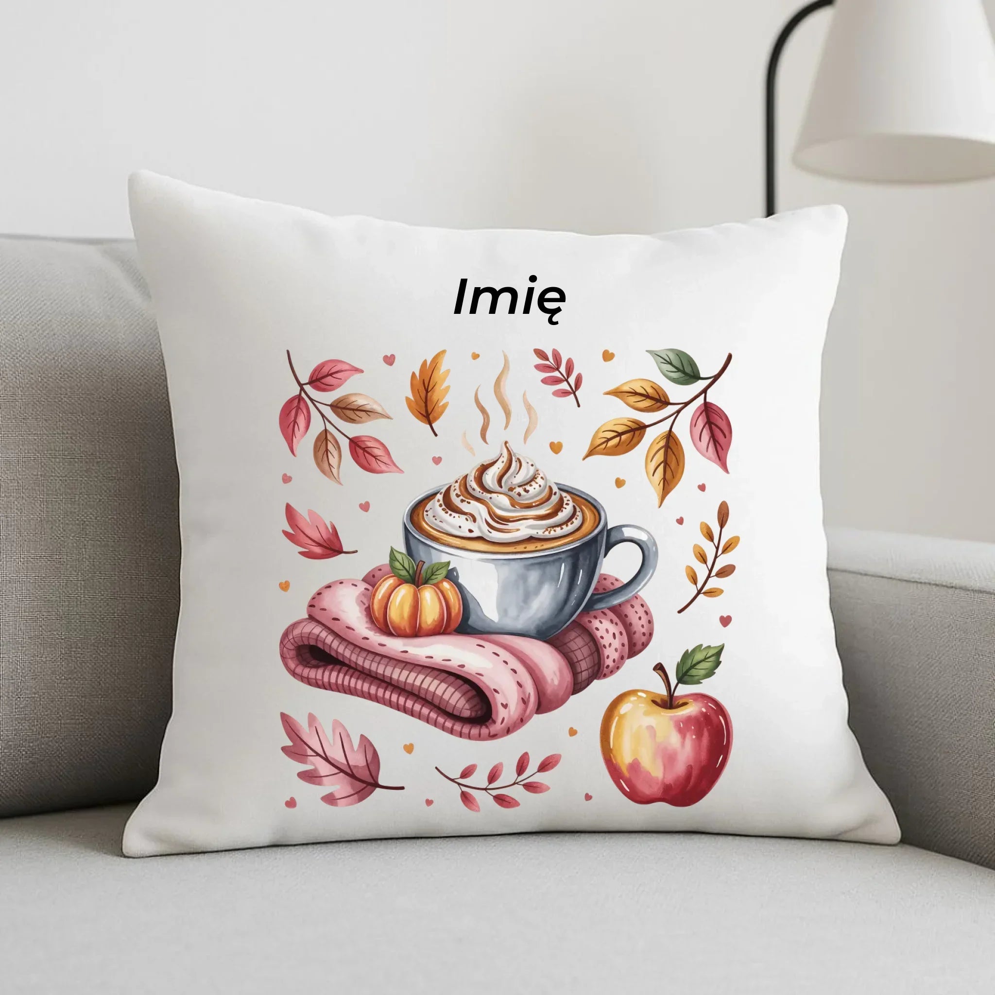Poduszka jesienna - Przytulna jesień - personalizowana JS29 - StoryCups.pl