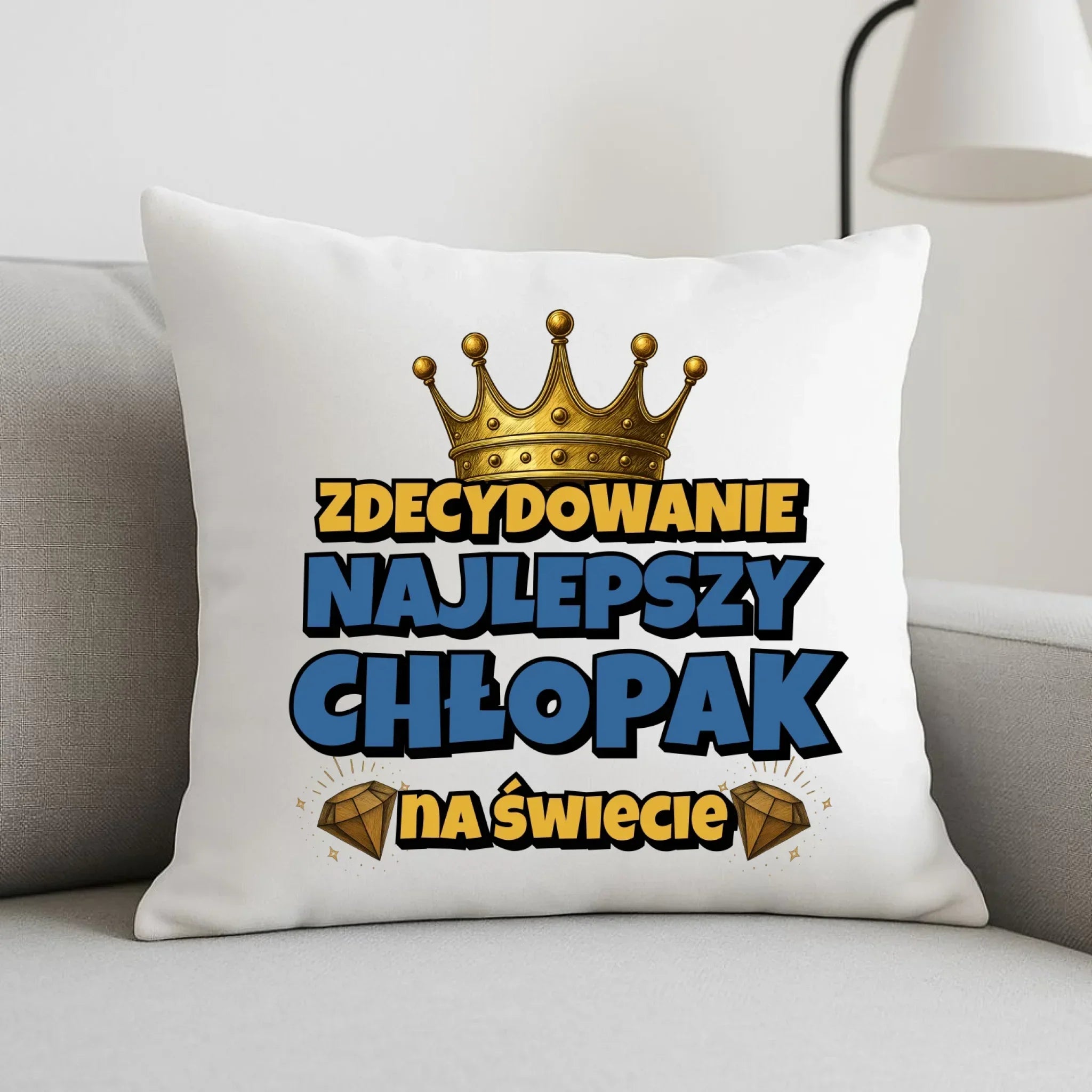 Poduszka - Prezent na Dzień Chłopaka - Najlepszy chłopak DCH21 - StoryCups.pl