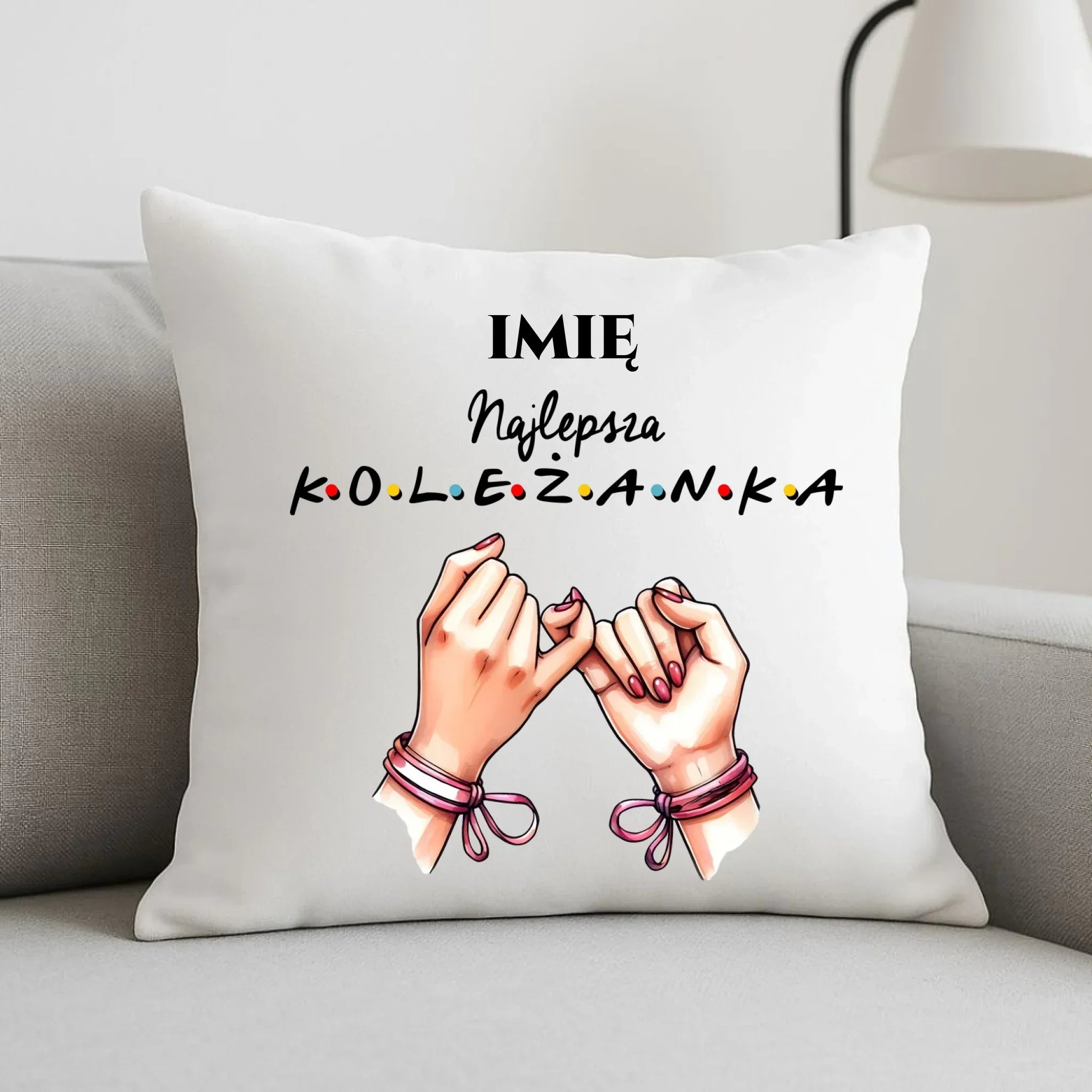Poduszka - Najlepsza koleżanka - personalizowana DZ02 - StoryCups.pl