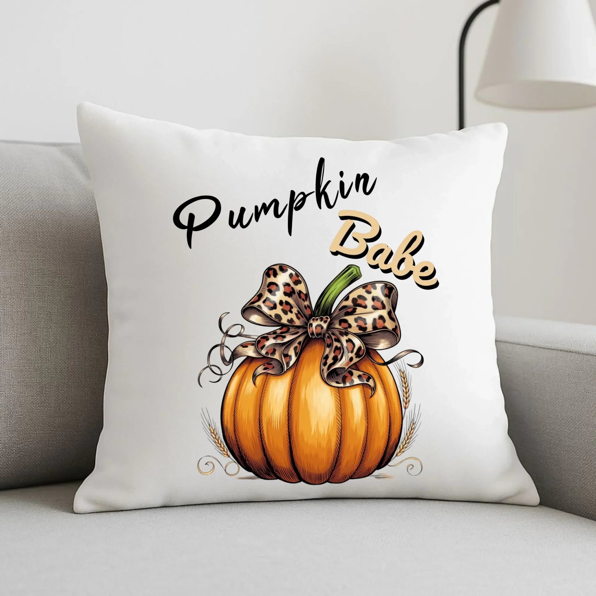 Poduszka jesienna - Pumpkin Babe - dla miłośniczki dyni JS33 - StoryCups.pl