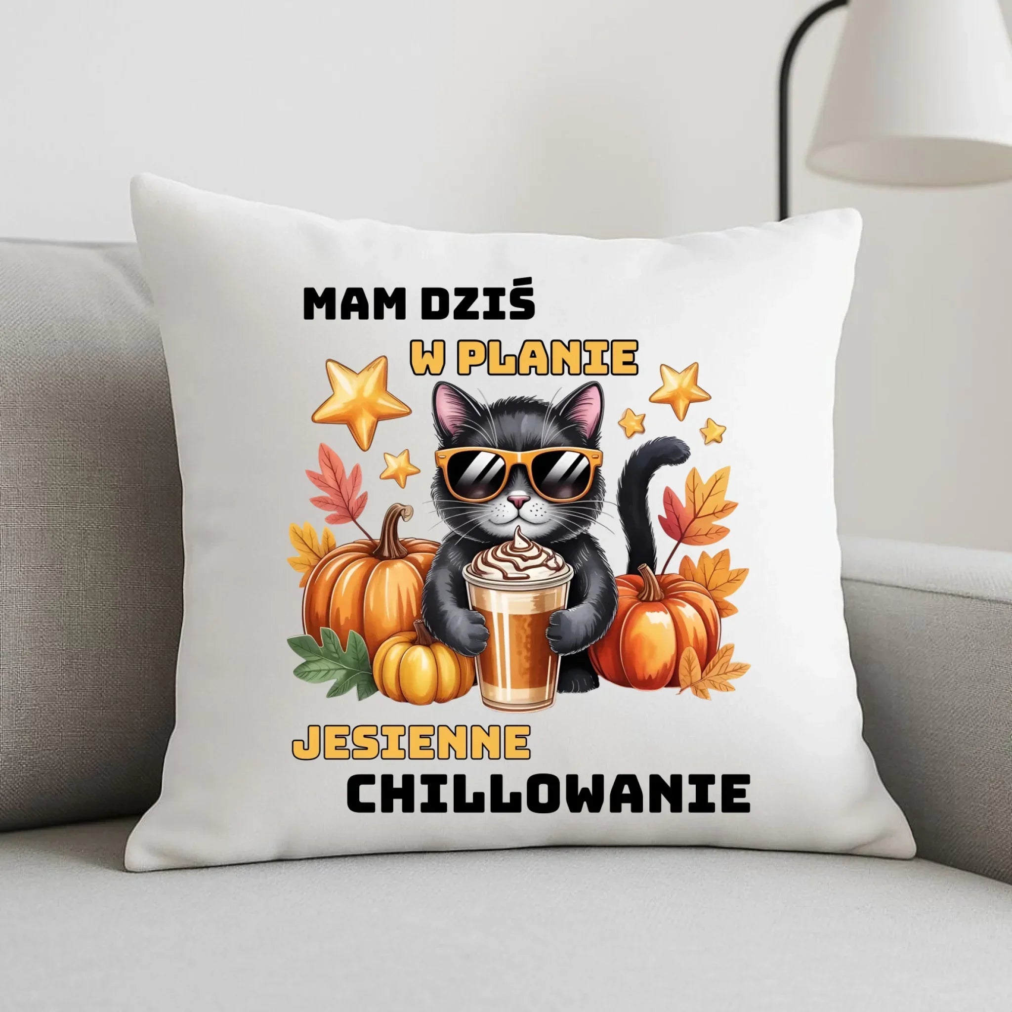 Poduszka jesienna - Mam dziś w planie jesienne chillowanie JS34 - StoryCups.pl