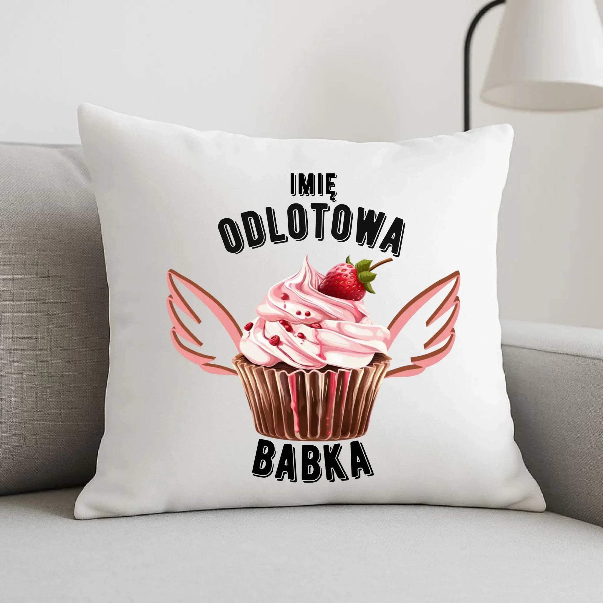 Poduszka - Odlotowa babka - personalizowana DZ06 - StoryCups.pl