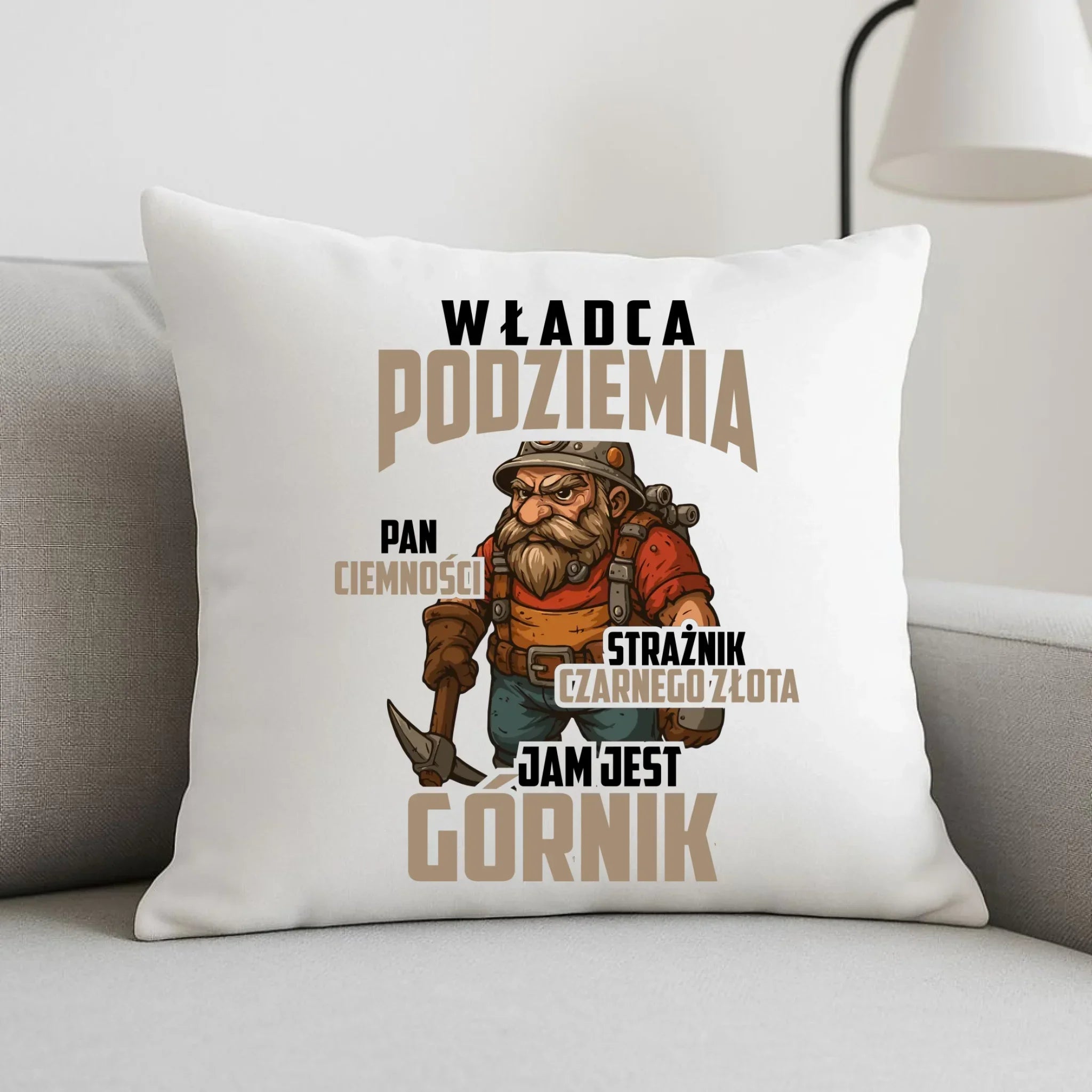 Poduszka - prezent dla górnika - Władca podziemia Górnik G20 - StoryCups.pl