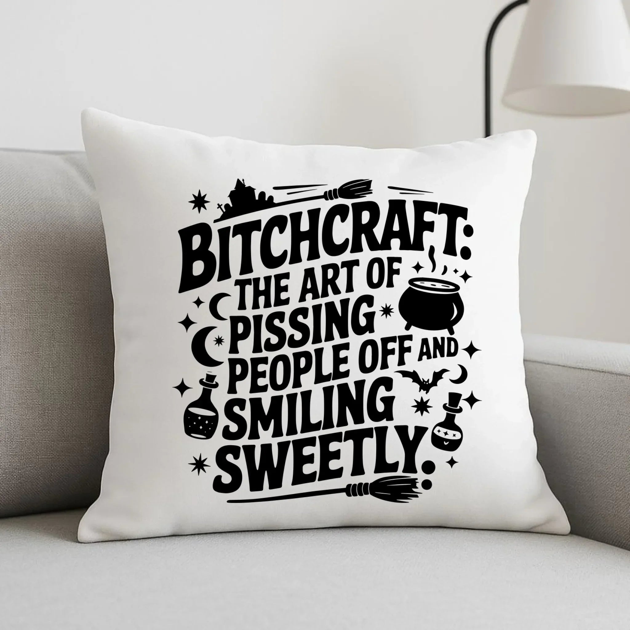 Poduszka na Halloween - Bitchcraft HL25 - StoryCups.pl