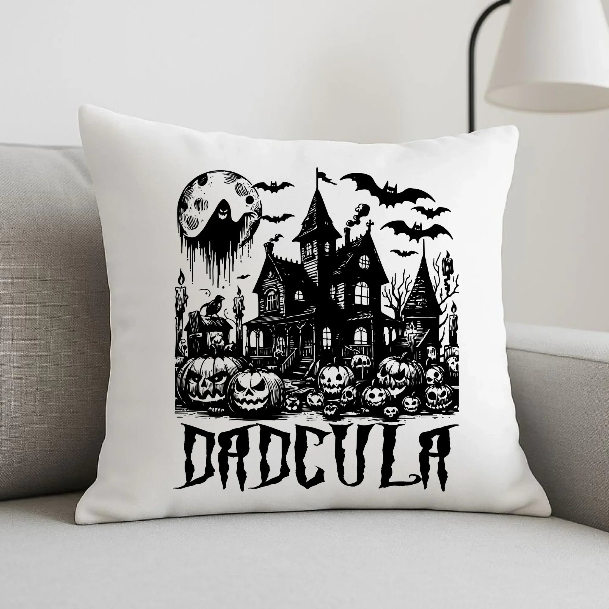 Poduszka halloweenowa dla taty - Upiorny dom - Dadcula HL19 - StoryCups.pl