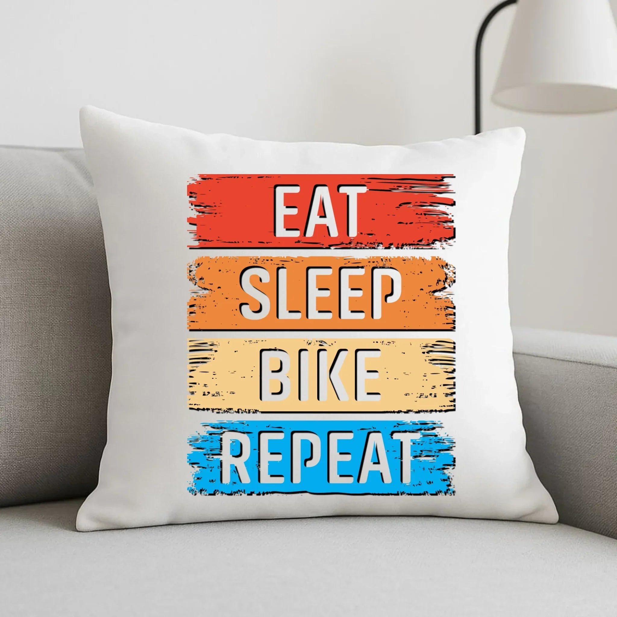Eat Sleep Bike Repeat | Poduszka dla rowerzysty HR03 - StoryCups.pl