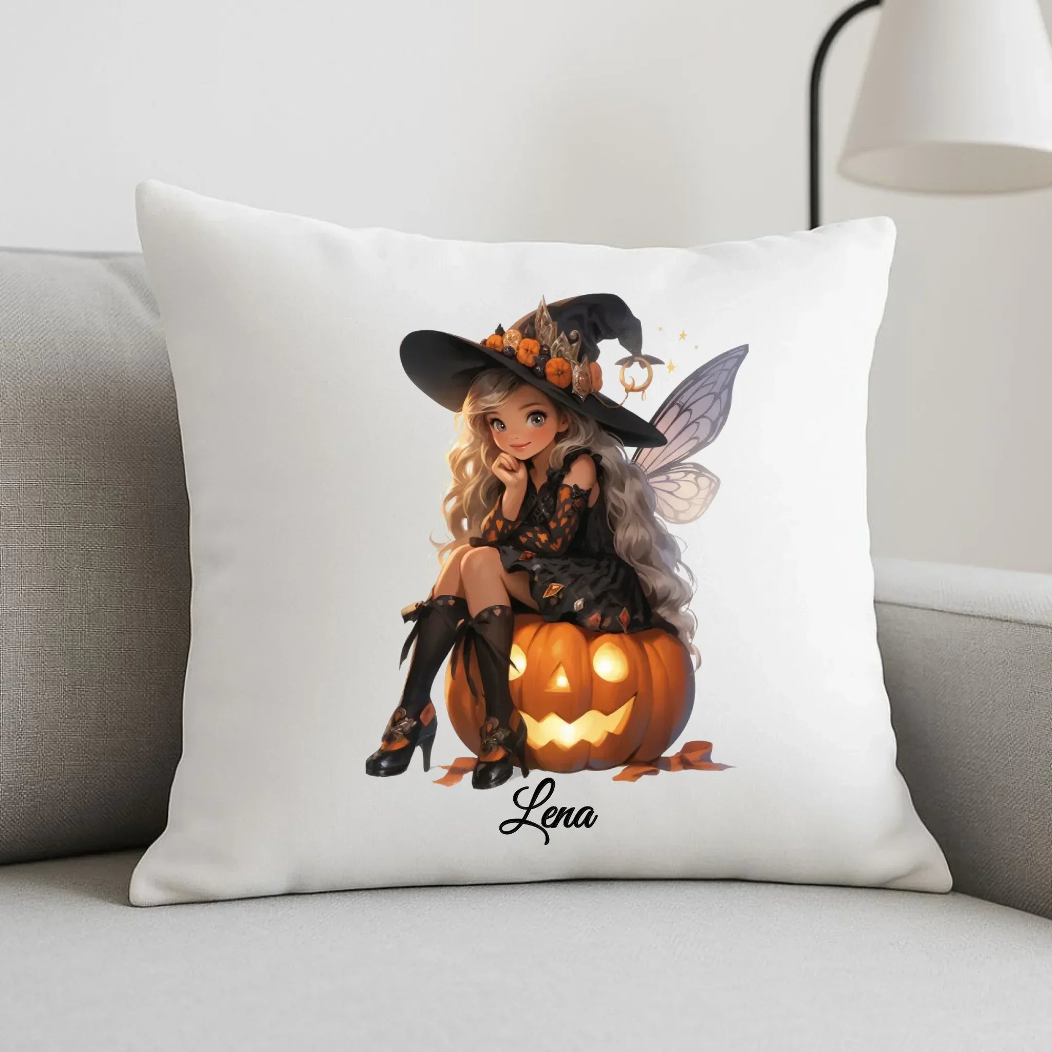 Poduszka na Halloween - Wróżka - wybierz postać - personalizowana HL02 - StoryCups.pl