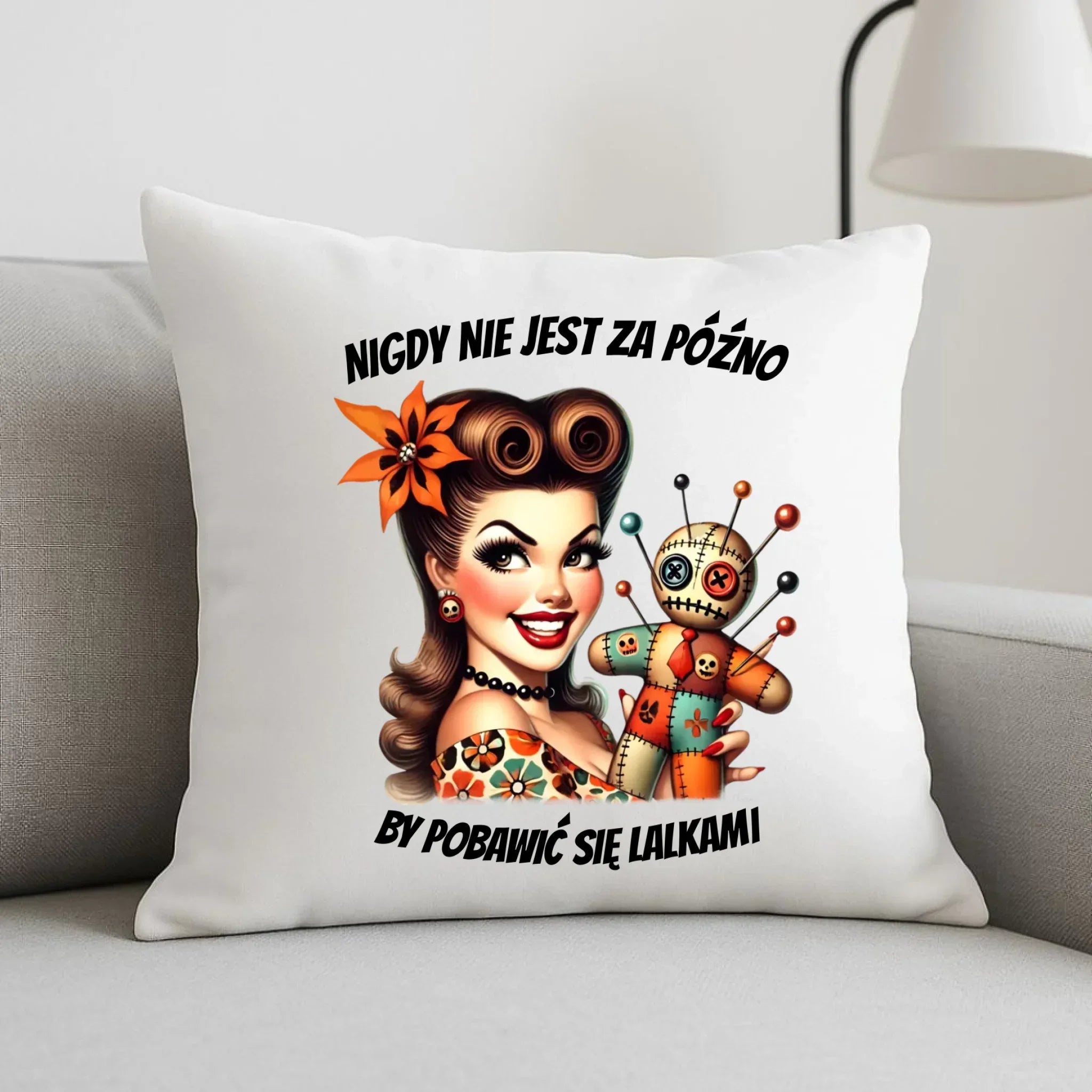 Poduszka dla niej - Laleczka Voodoo retro DZ21 - StoryCups.pl