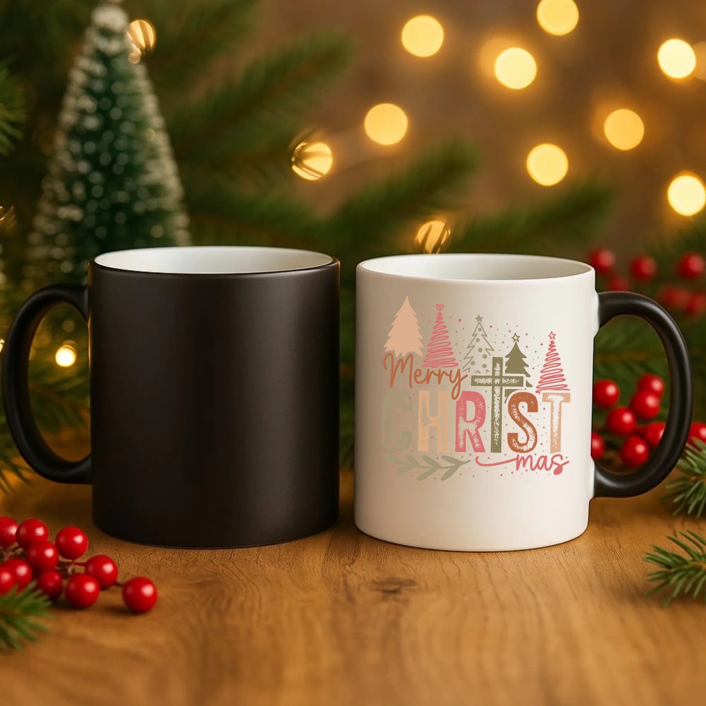 Kubek magiczny świąteczny - Merry Christmas BN01