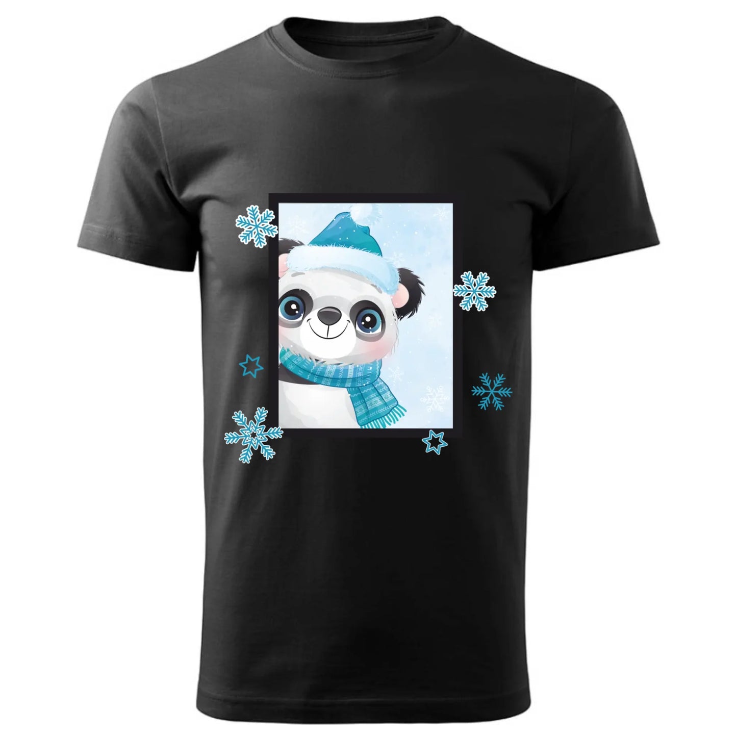 Zimowy Miś | Świąteczna koszulka męska na Boże Narodzenie BN16 - StoryCups.pl
