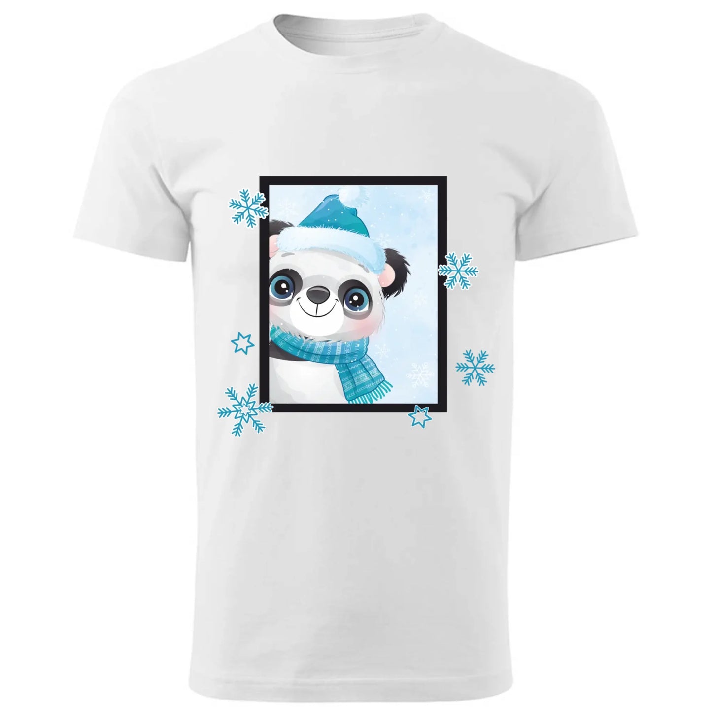 Zimowy Miś | Świąteczna koszulka męska na Boże Narodzenie BN16 - StoryCups.pl