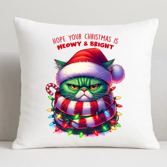 Meowy & Bright | Świąteczna poduszka BN101 - StoryCups.pl