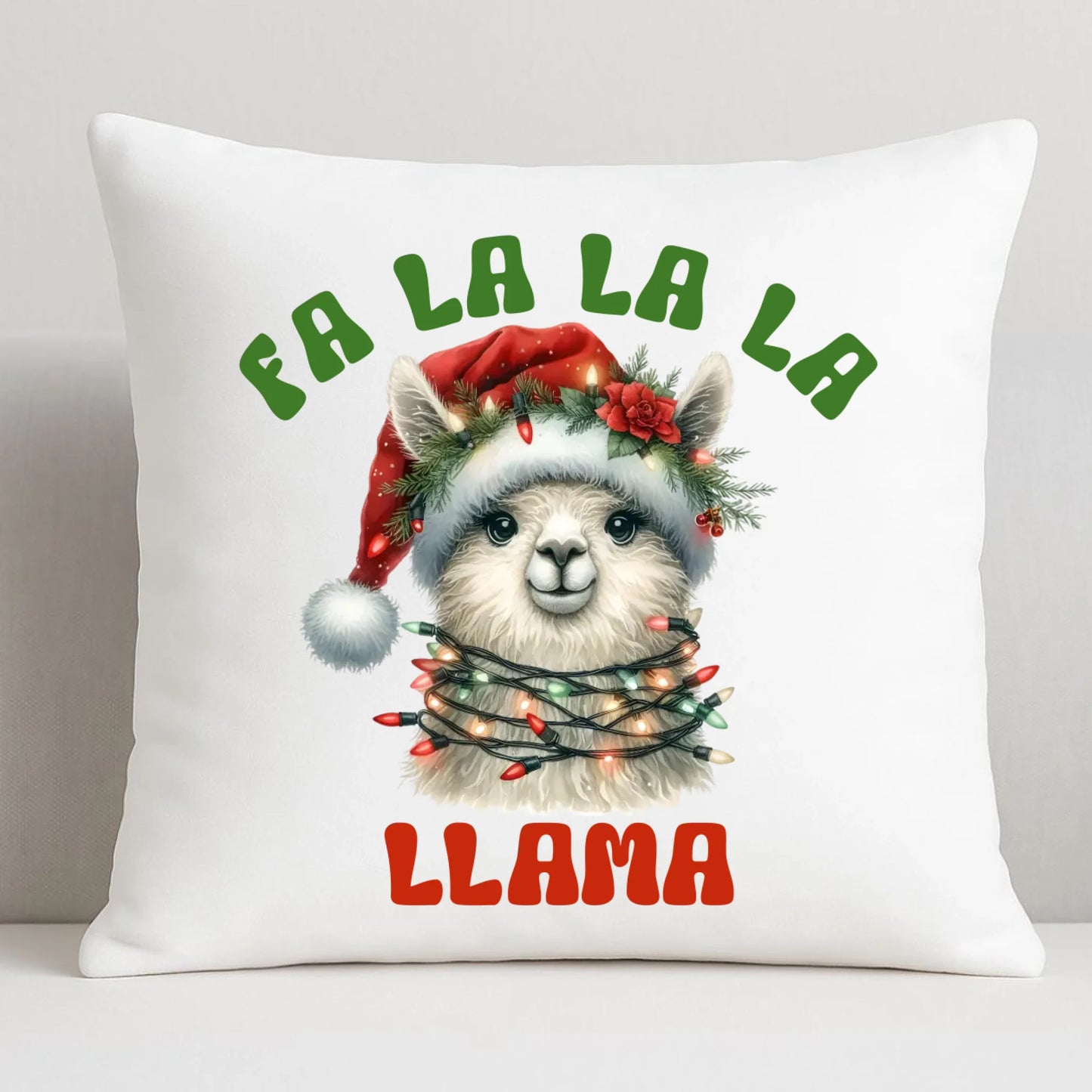 Fa la la la lama | Świąteczna poduszka BN71 - StoryCups.pl