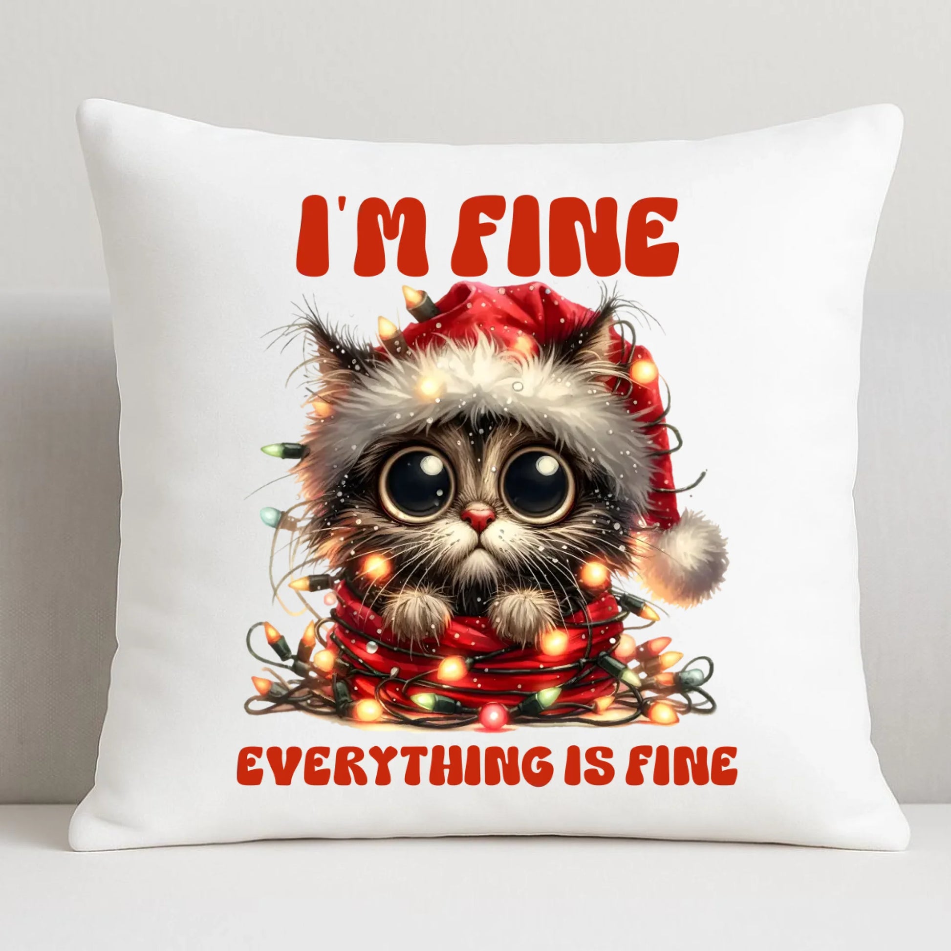 Wszystko jest w porządku | Świąteczna poduszka BN67 - StoryCups.pl