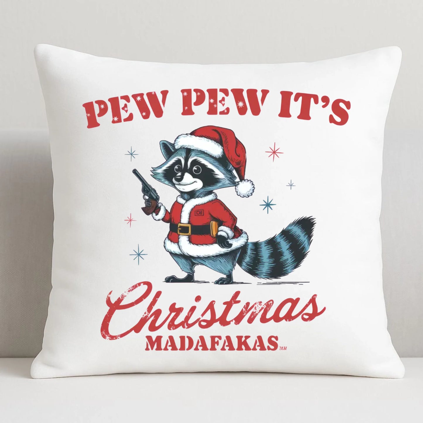 Pew pew it's Christmas | Świąteczna poduszka BN60 - StoryCups.pl