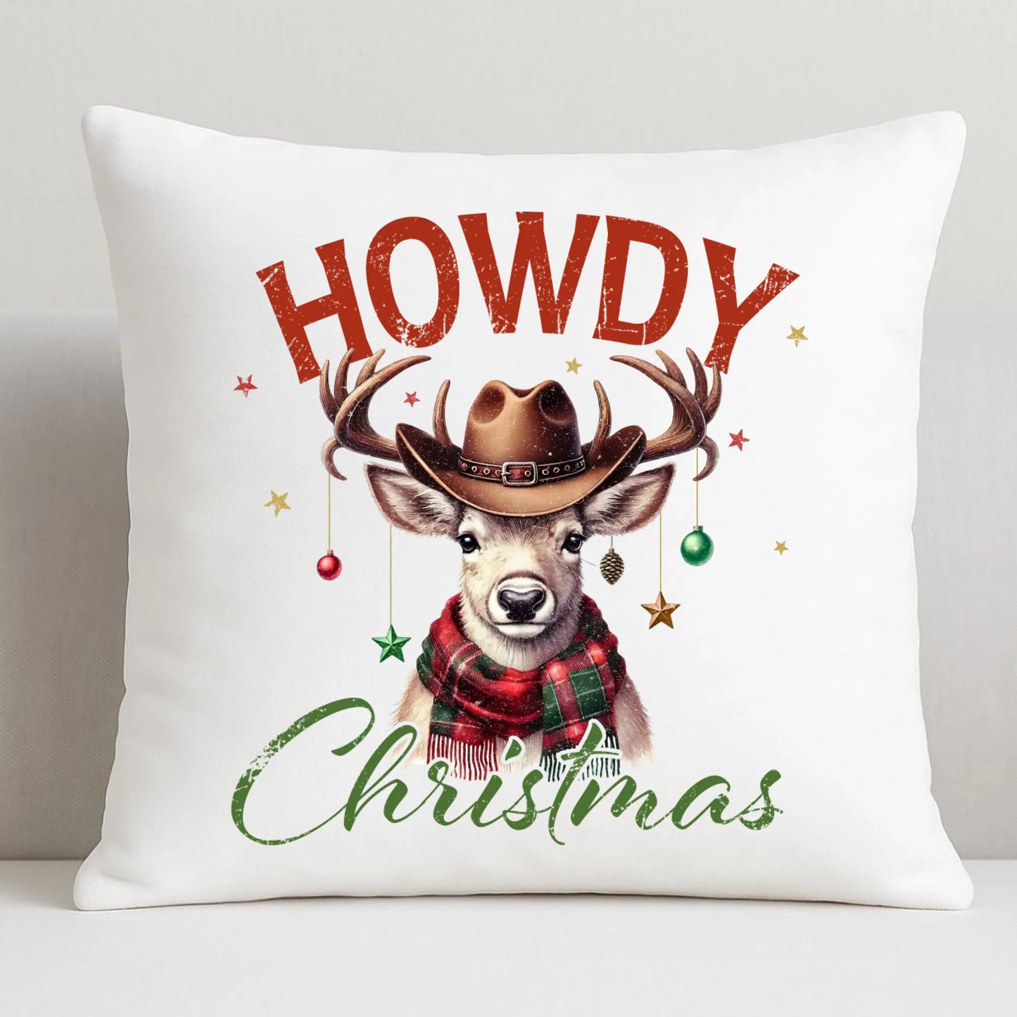 Howdy Christmas | Świąteczna poduszka BN54 - StoryCups.pl