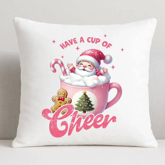 Have a cup of cheer | Poduszka świąteczna BN53 - StoryCups.pl