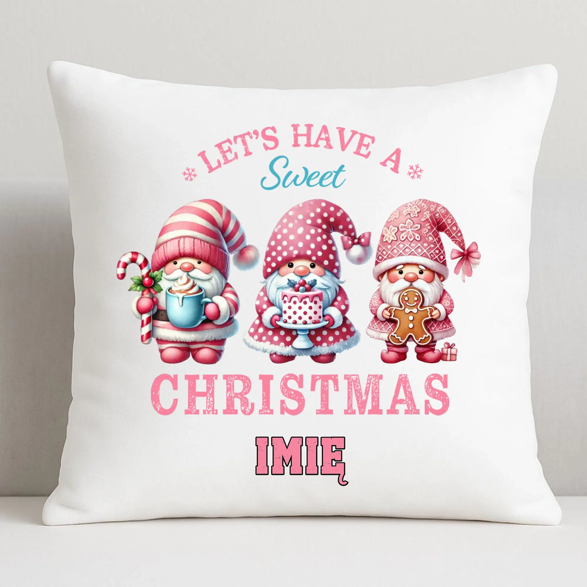 Słodkie święta | Personalizowana świąteczna poduszka BN57 - StoryCups.pl