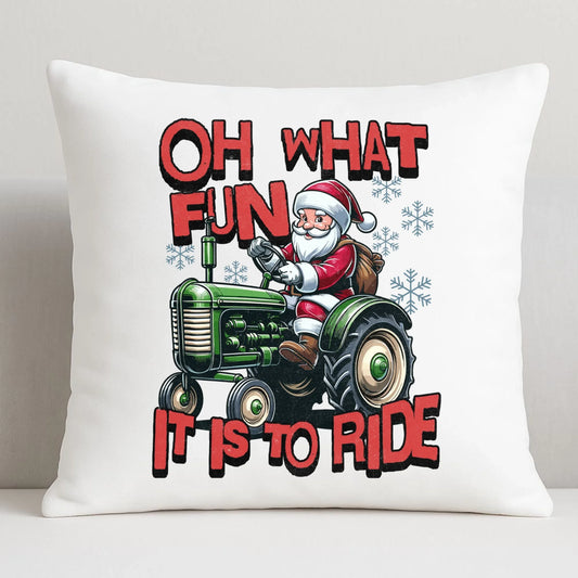 Oh what fun it is to ride | Świąteczna poduszka BN48 - StoryCups.pl