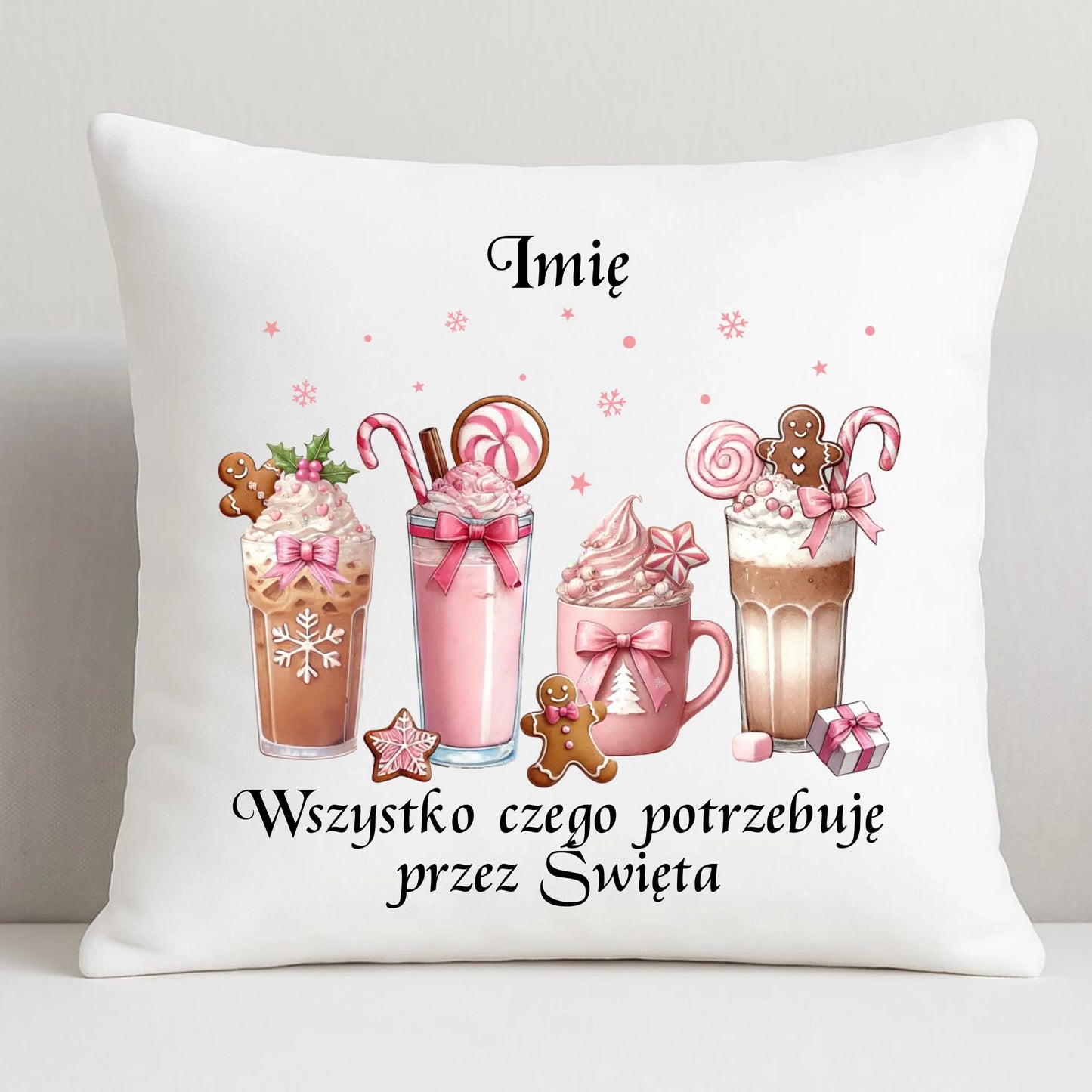 Wszystko czego potrzebuję przez Święta | Poduszka świąteczna BN46 - StoryCups.pl