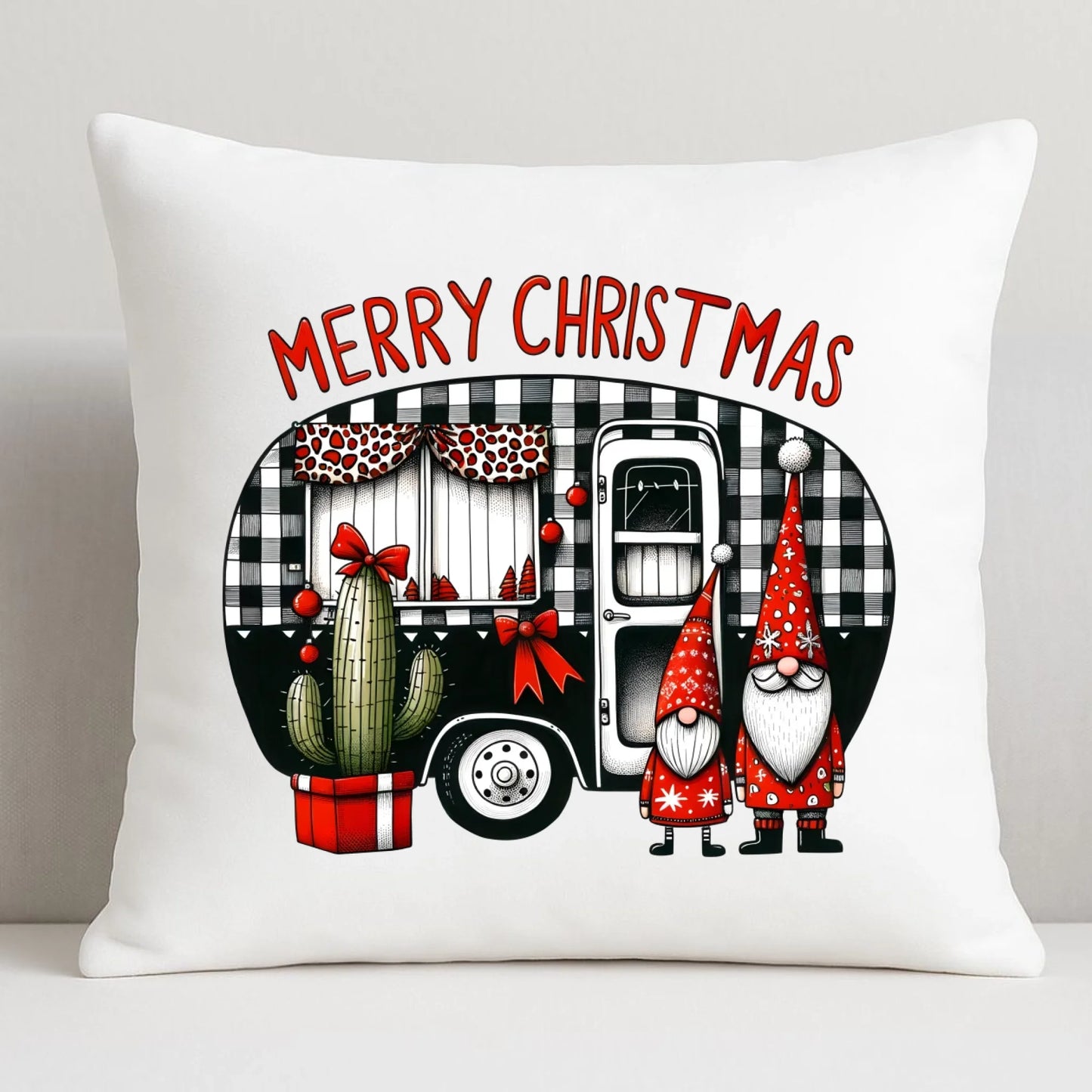 Merry Christmas | Świąteczna poduszka BN44 - StoryCups.pl